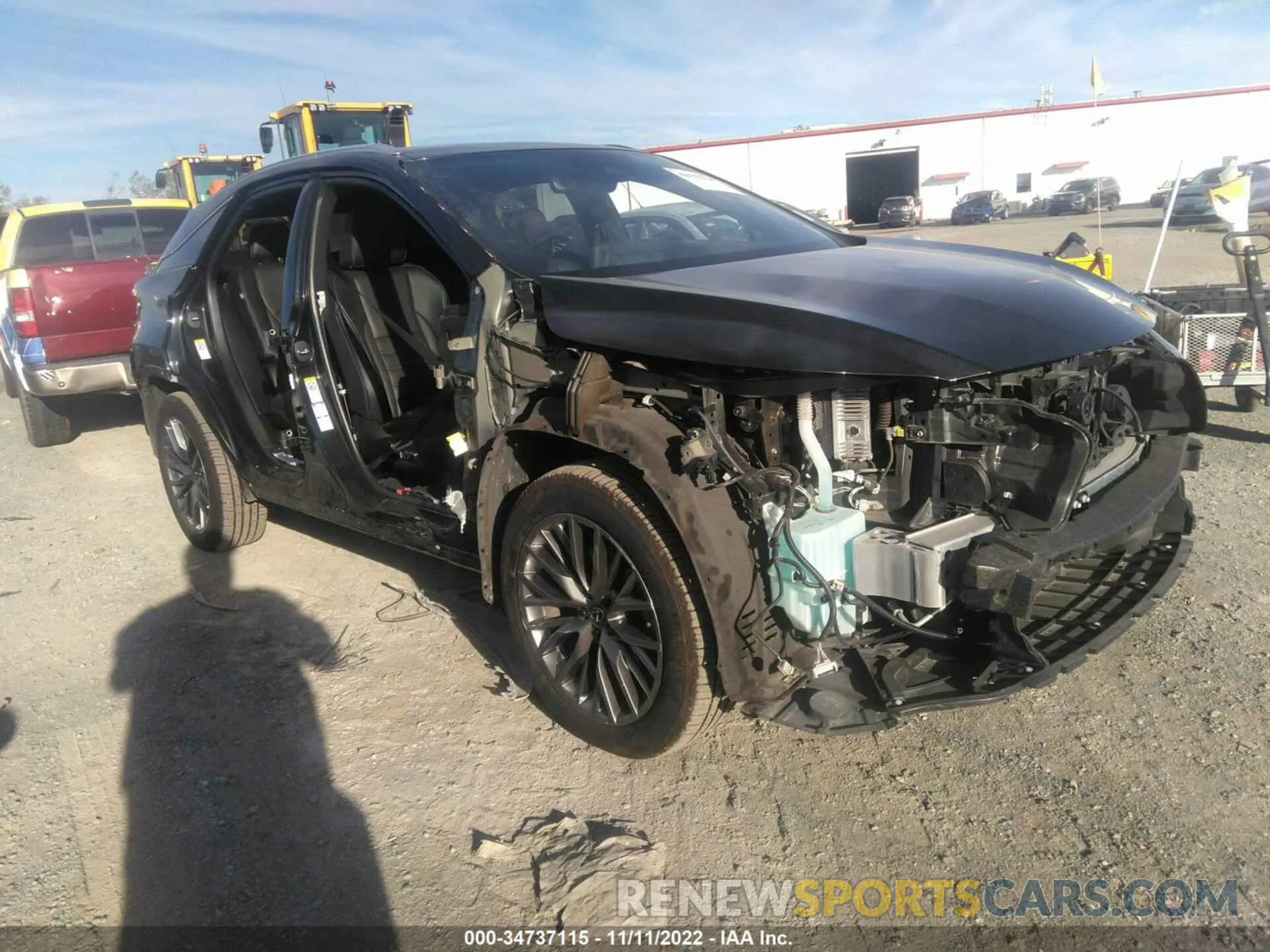1 Photograph of a damaged car 2T2YGMDA9LC044058 LEXUS RX 2020