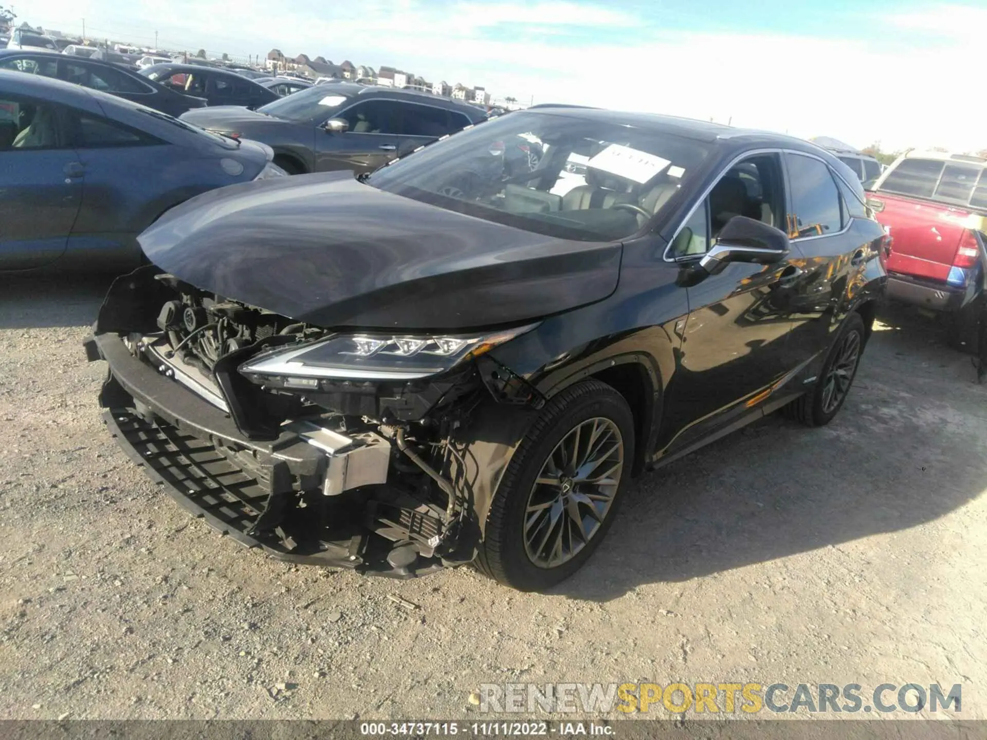 2 Photograph of a damaged car 2T2YGMDA9LC044058 LEXUS RX 2020