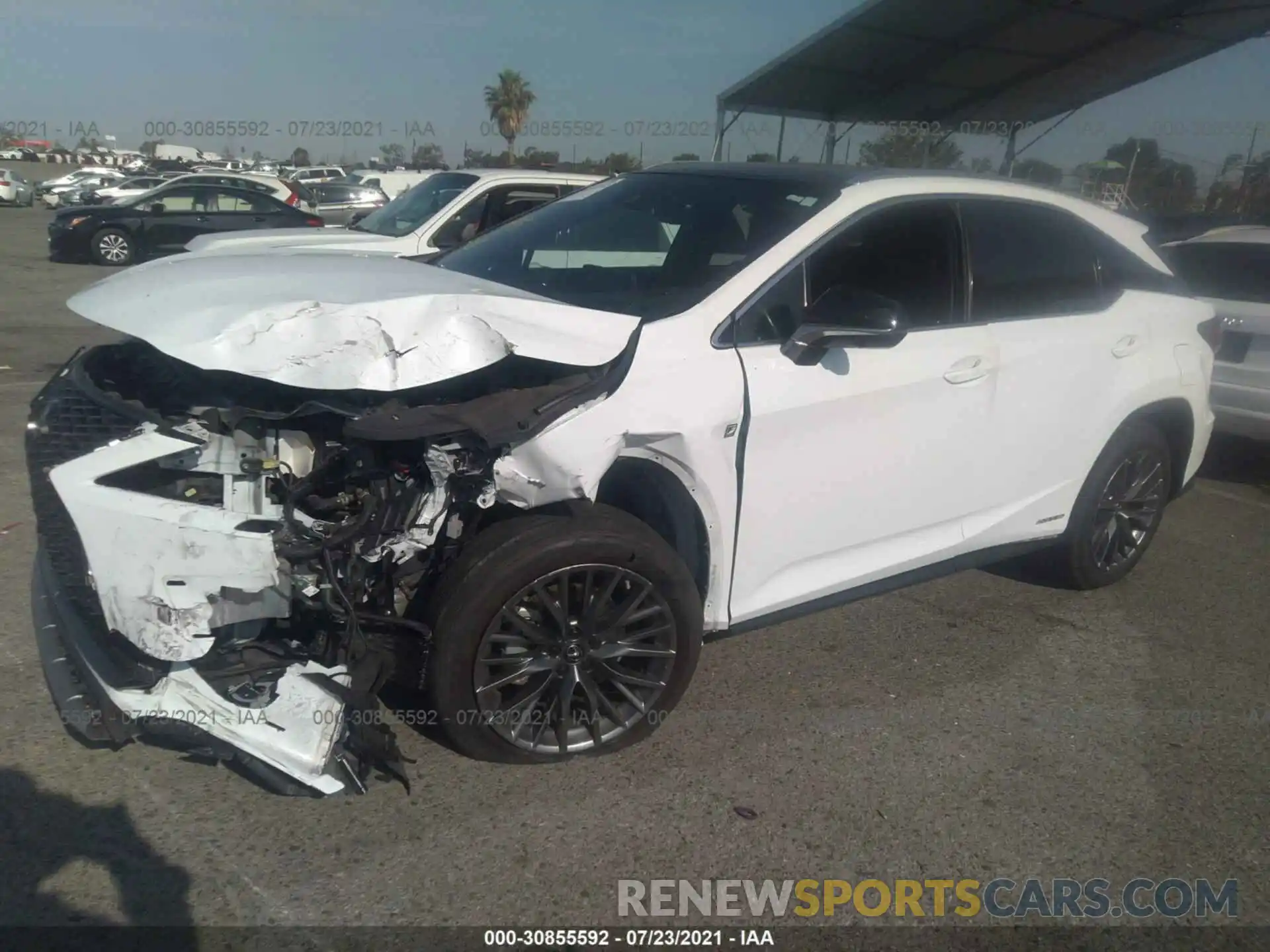 2 Photograph of a damaged car 2T2YGMDAXLC047017 LEXUS RX 2020