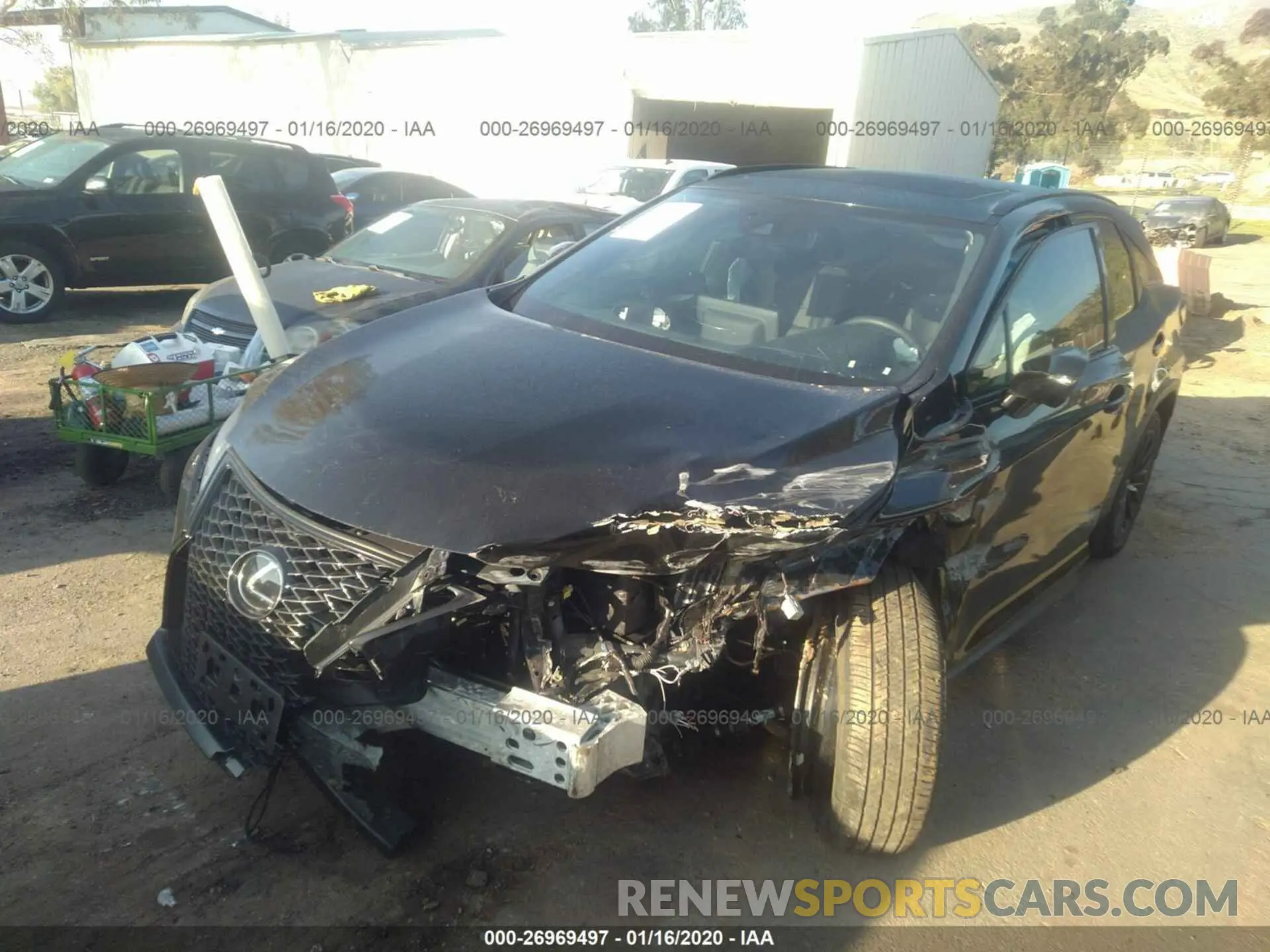 2 Photograph of a damaged car 2T2YZMDA6LC212801 LEXUS RX 2020