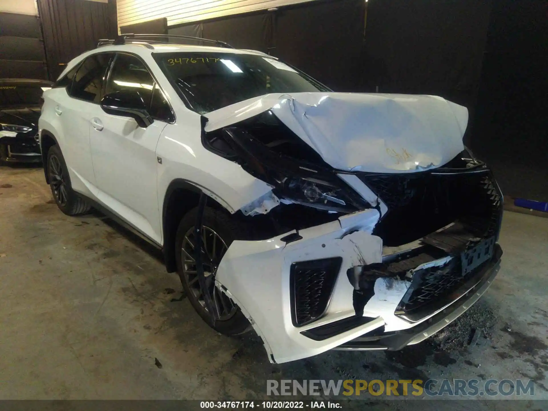 1 Photograph of a damaged car 2T2YZMDA7LC228876 LEXUS RX 2020