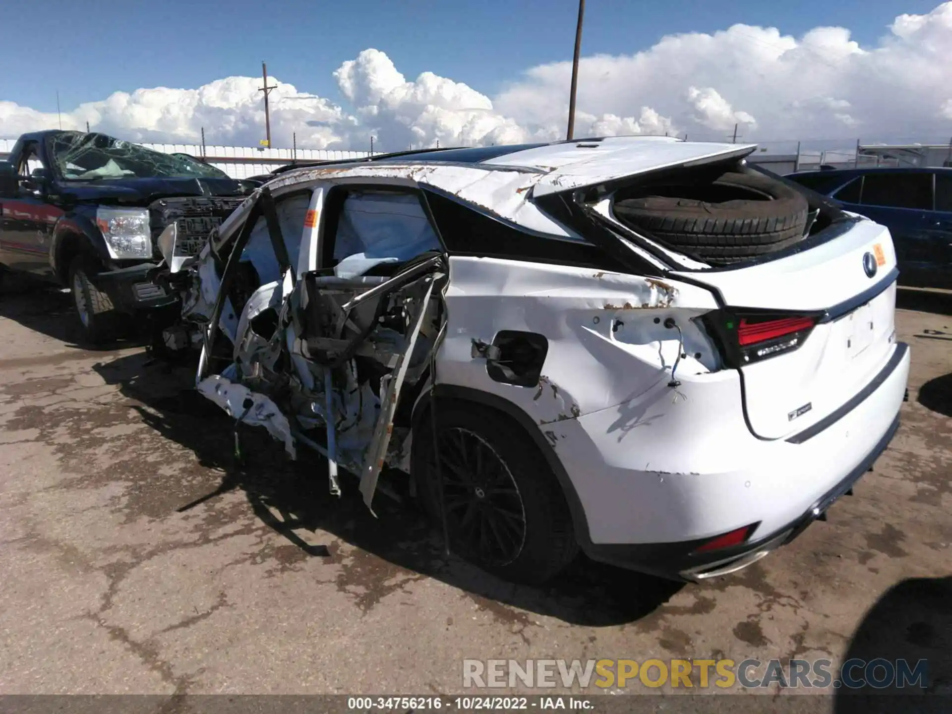 3 Photograph of a damaged car 2T2YZMDA9LC225347 LEXUS RX 2020