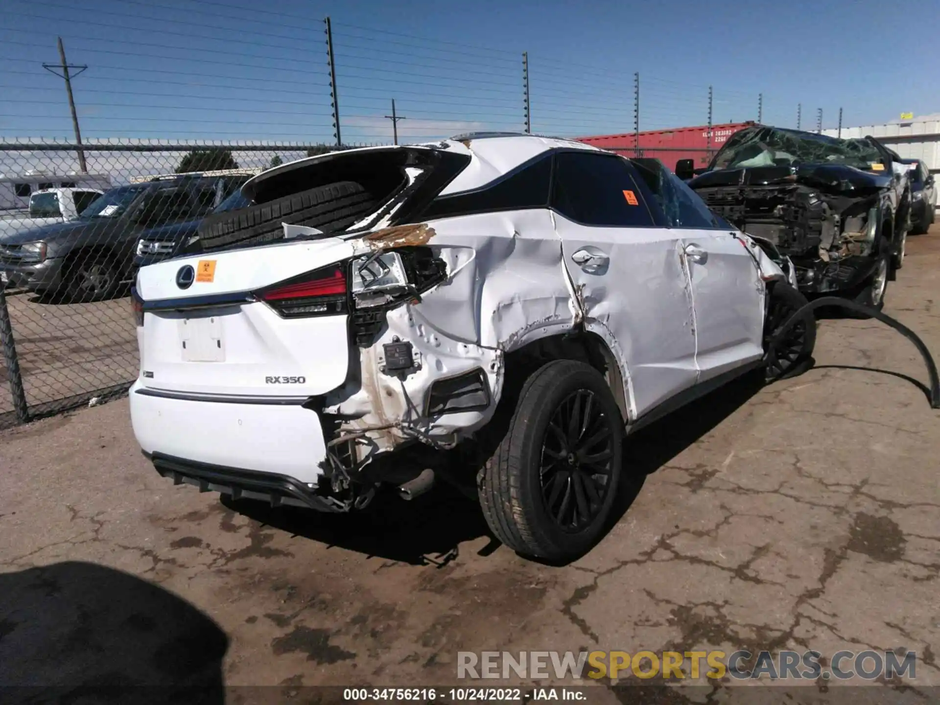 4 Photograph of a damaged car 2T2YZMDA9LC225347 LEXUS RX 2020