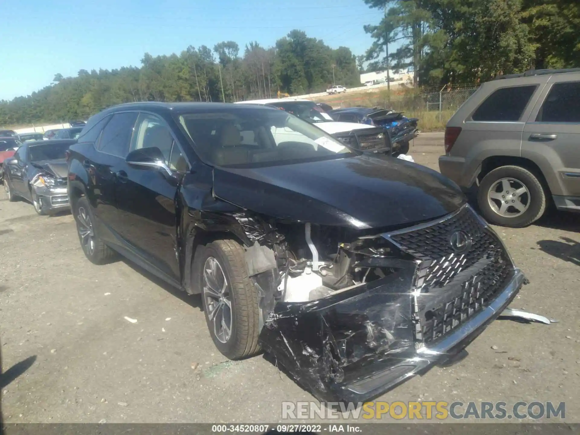 1 Photograph of a damaged car JTJHZKEA0L2015108 LEXUS RX 2020