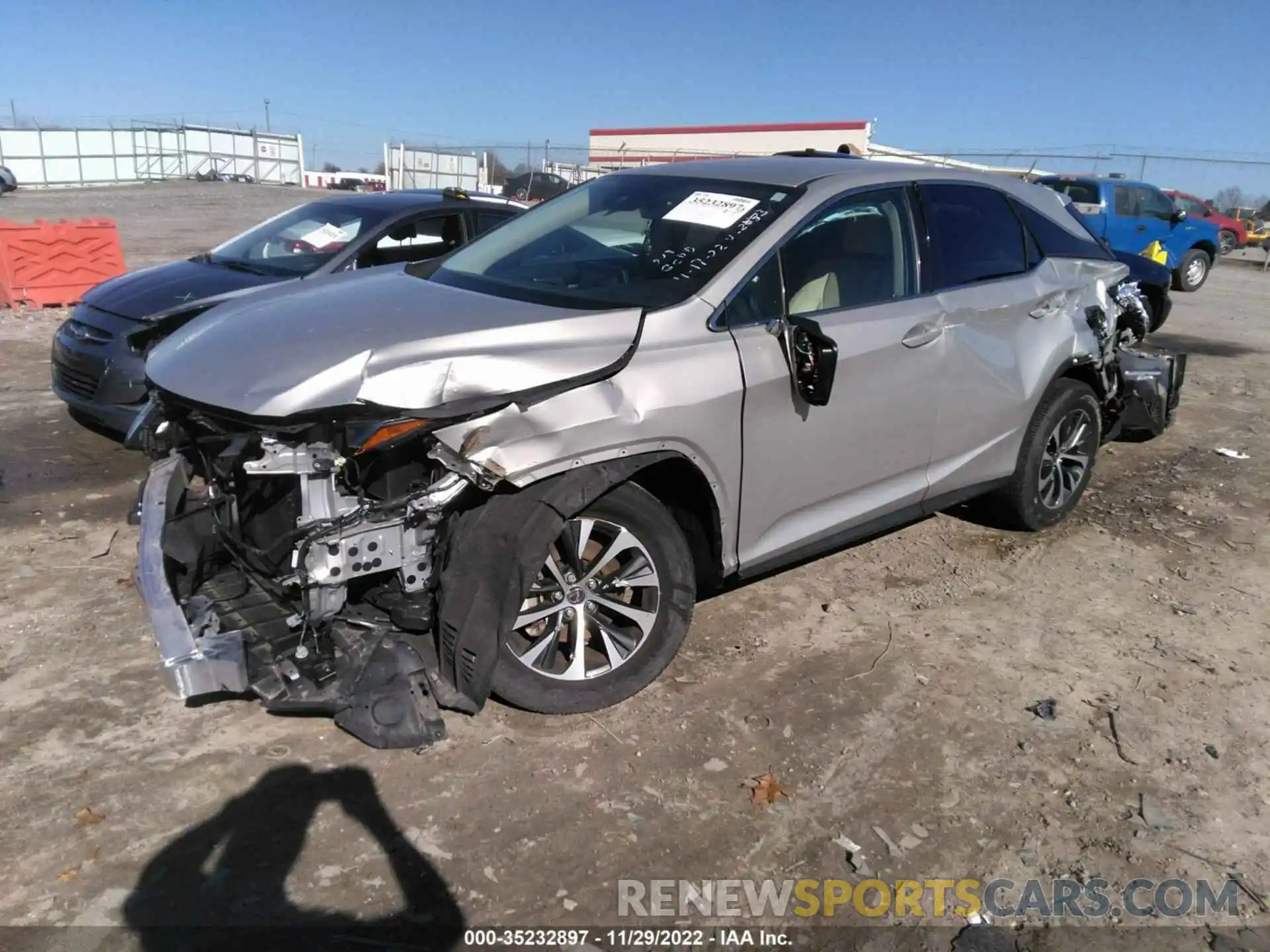 2 Photograph of a damaged car 2T2AZMAAXMC192883 LEXUS RX 2021