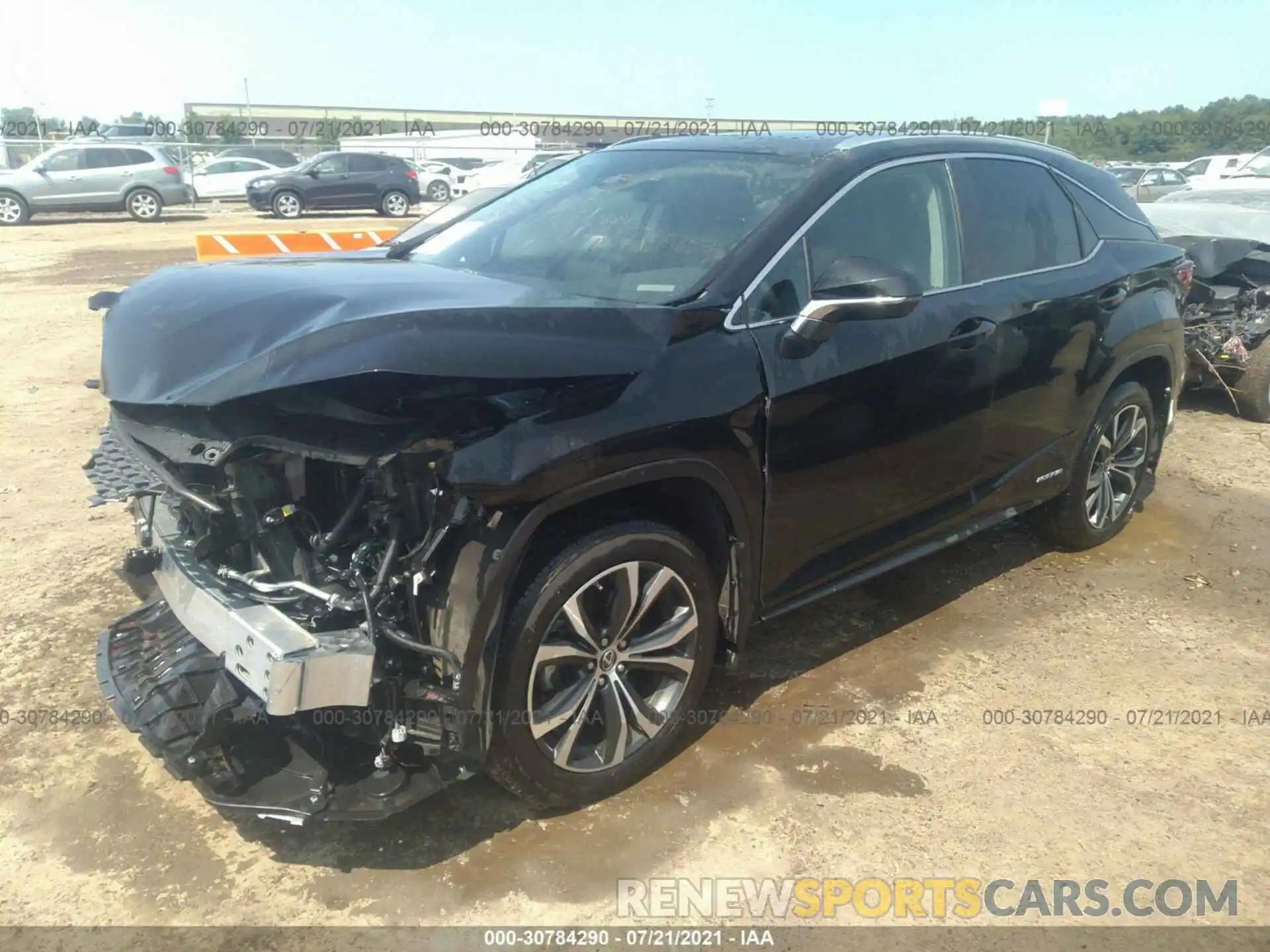 2 Photograph of a damaged car 2T2HGMDA2MC062354 LEXUS RX 2021