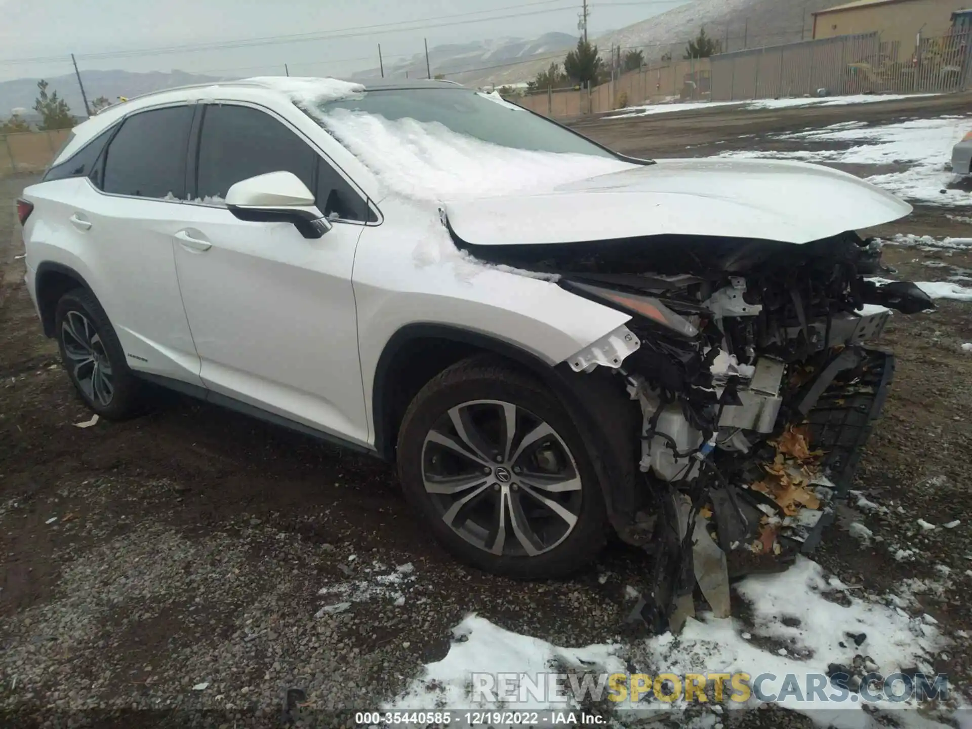 1 Photograph of a damaged car 2T2HGMDA6MC065158 LEXUS RX 2021