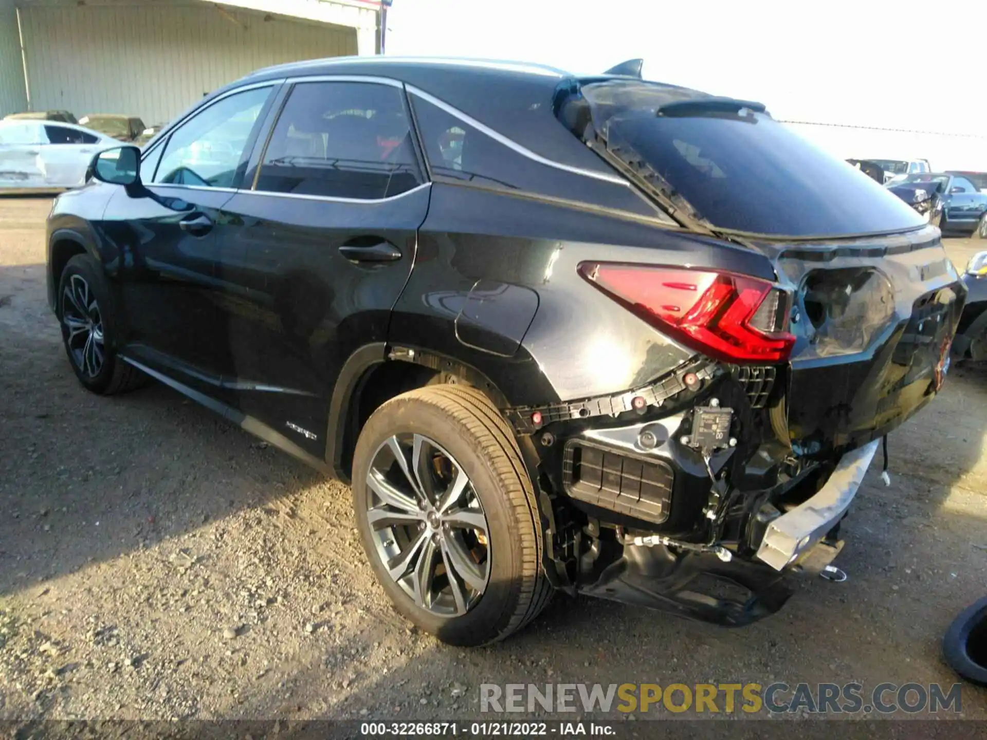 3 Photograph of a damaged car 2T2HGMDA7MC063645 LEXUS RX 2021