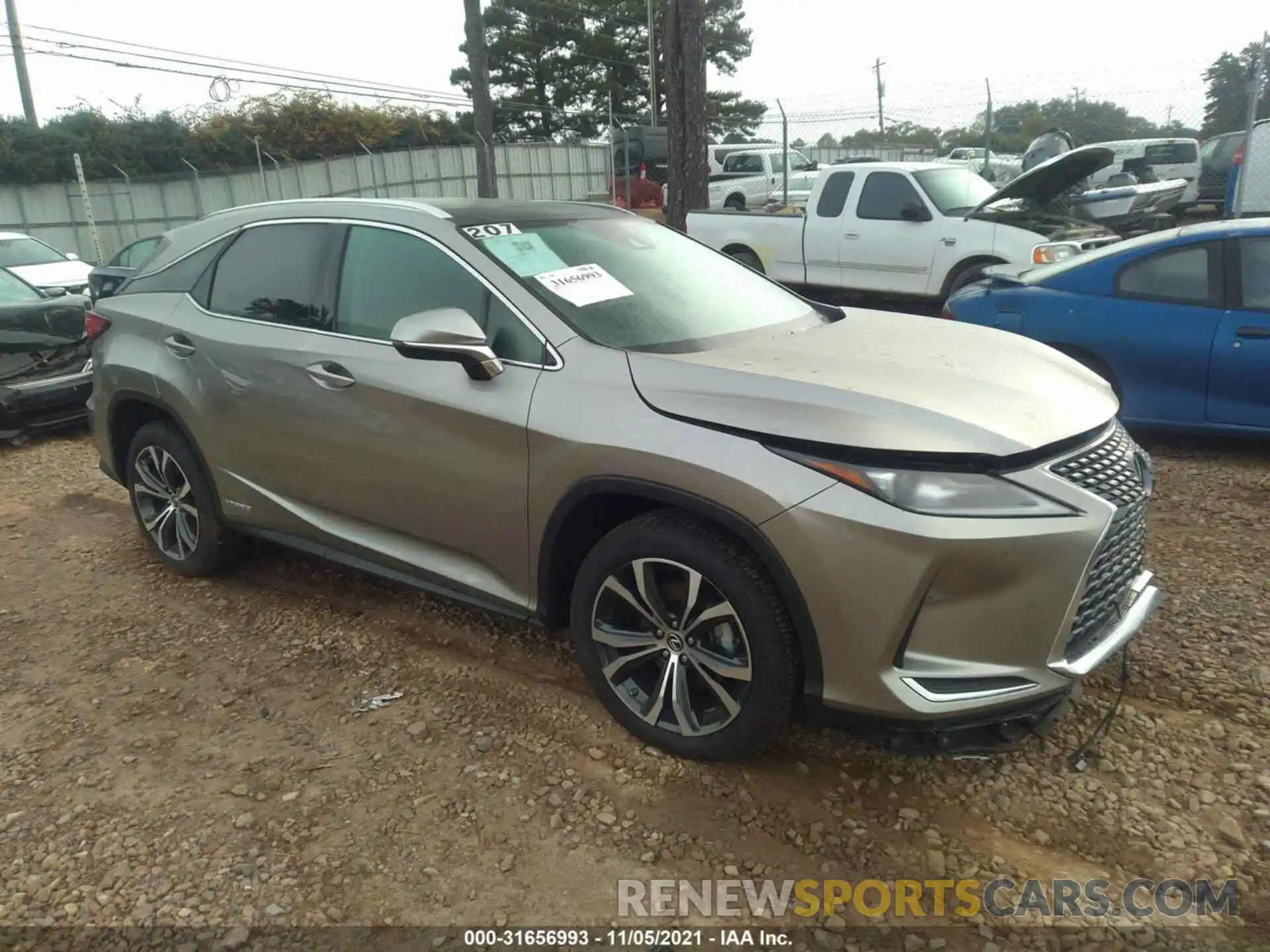 1 Photograph of a damaged car 2T2HGMDA9MC058236 LEXUS RX 2021