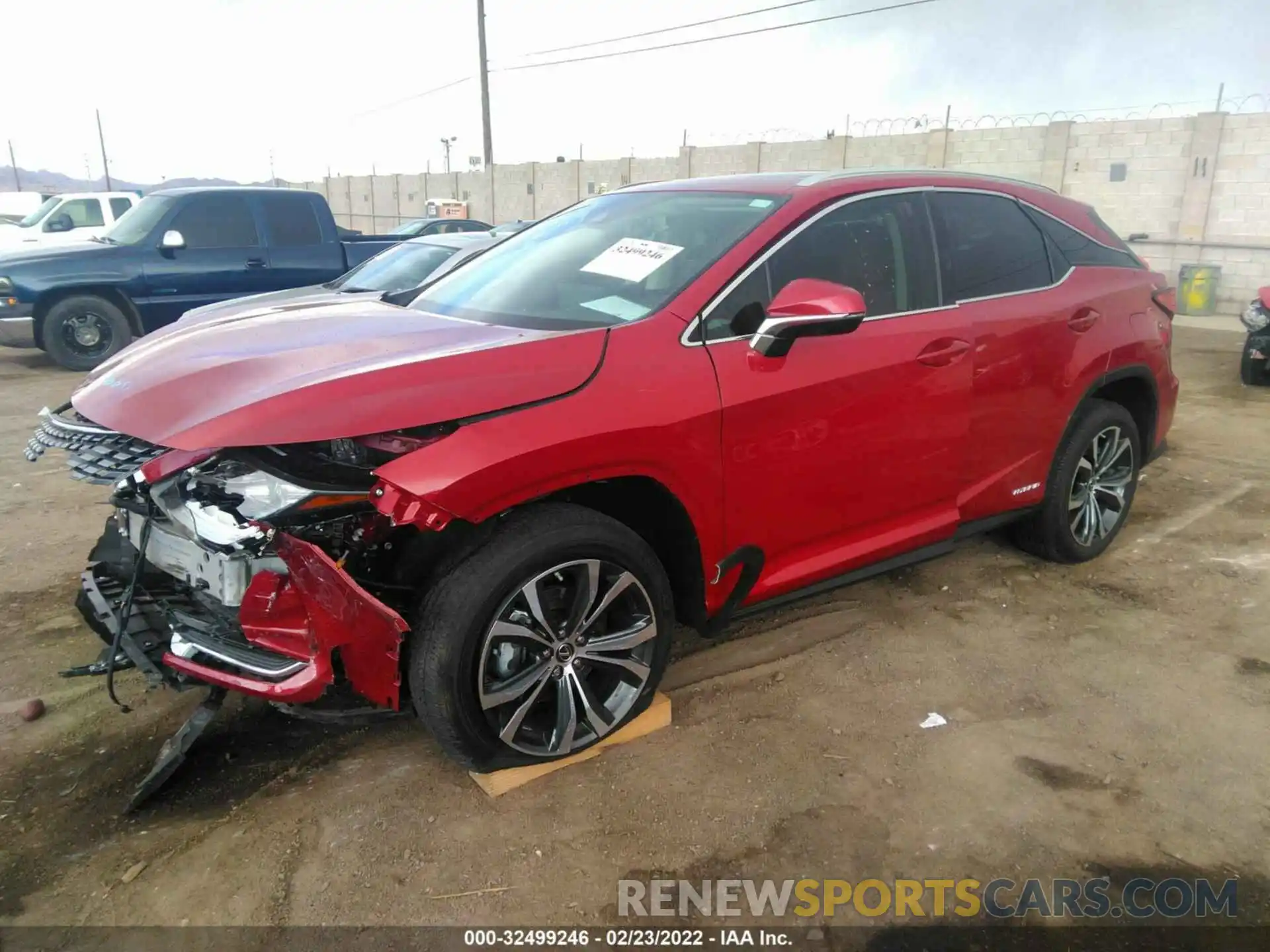 2 Photograph of a damaged car 2T2HGMDAXMC067785 LEXUS RX 2021