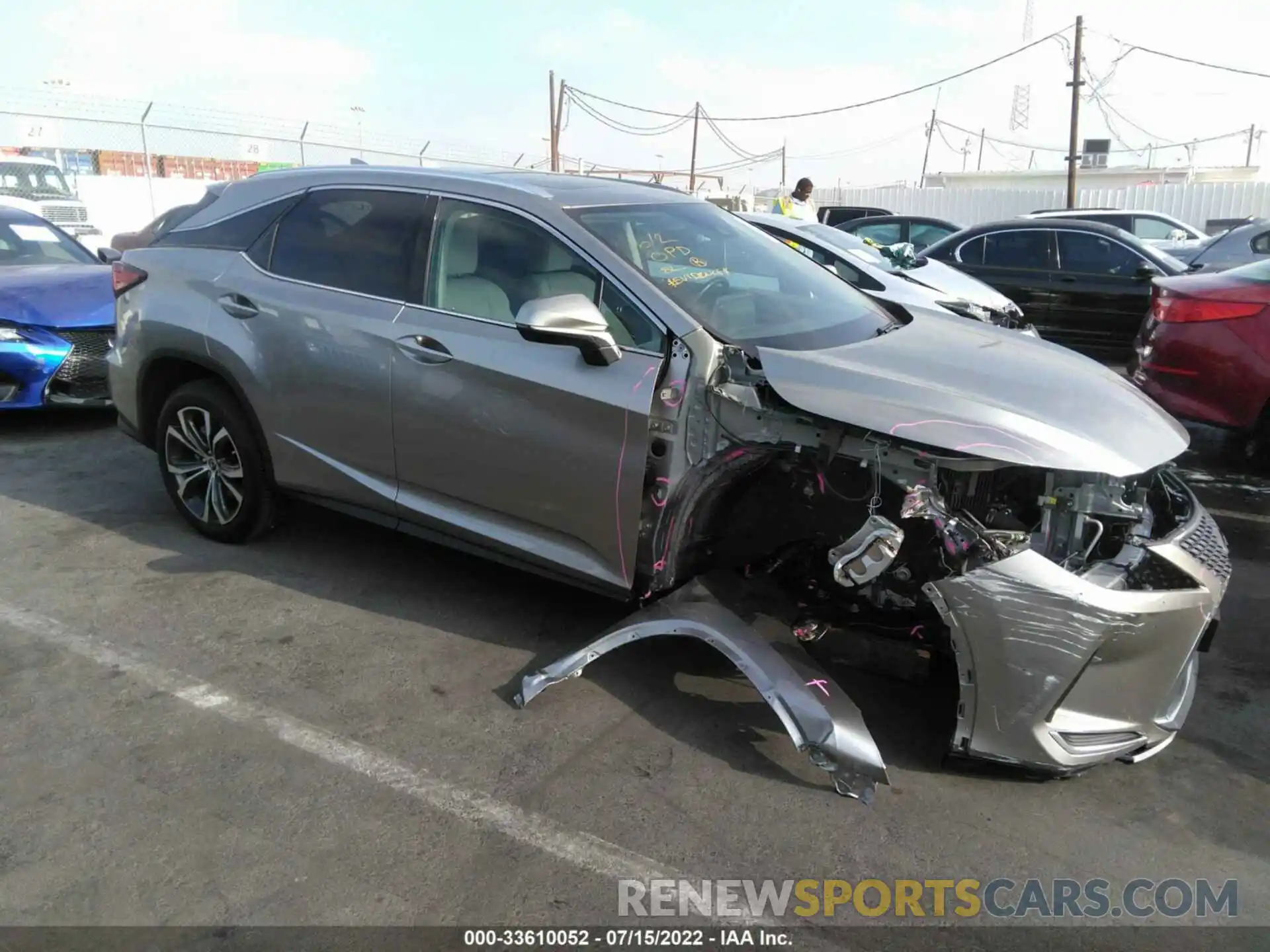 1 Photograph of a damaged car 2T2HZMAA1MC206488 LEXUS RX 2021