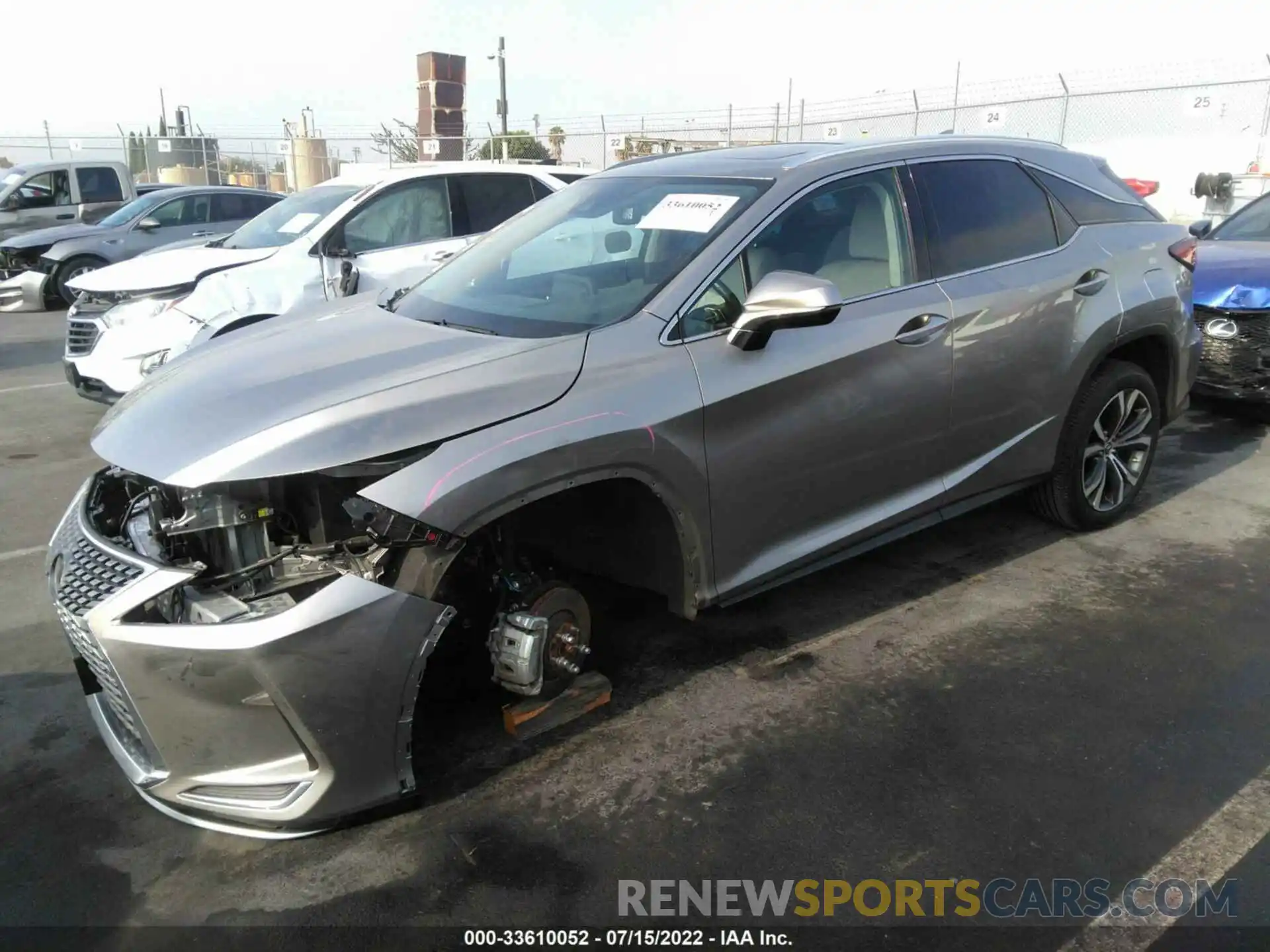 2 Photograph of a damaged car 2T2HZMAA1MC206488 LEXUS RX 2021