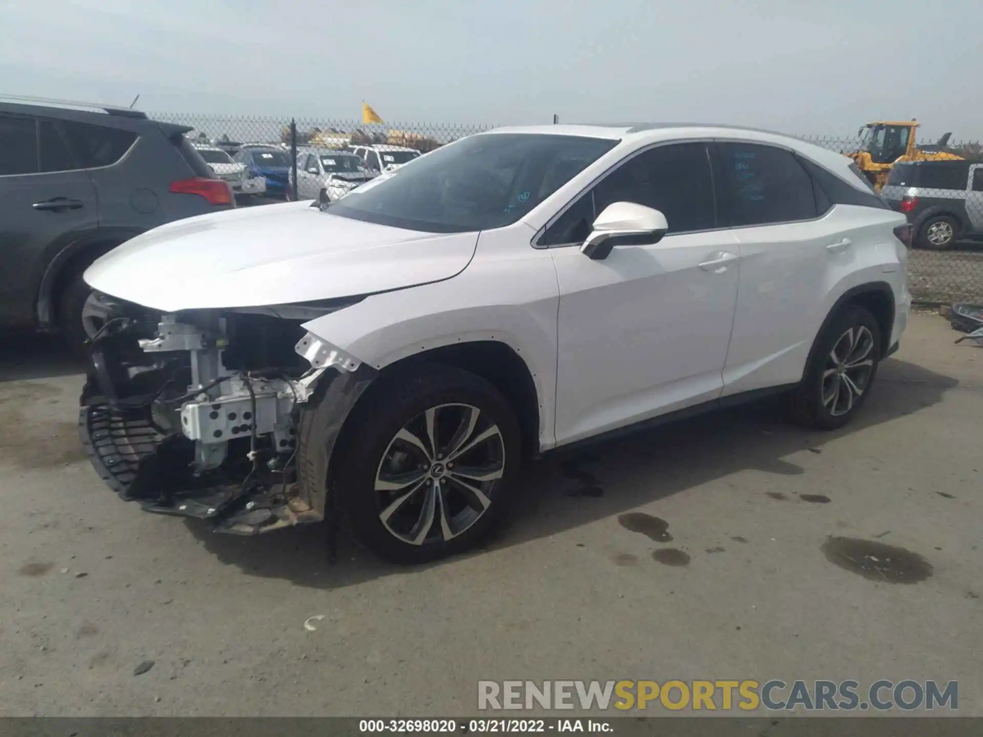 2 Photograph of a damaged car 2T2HZMAA4MC195468 LEXUS RX 2021