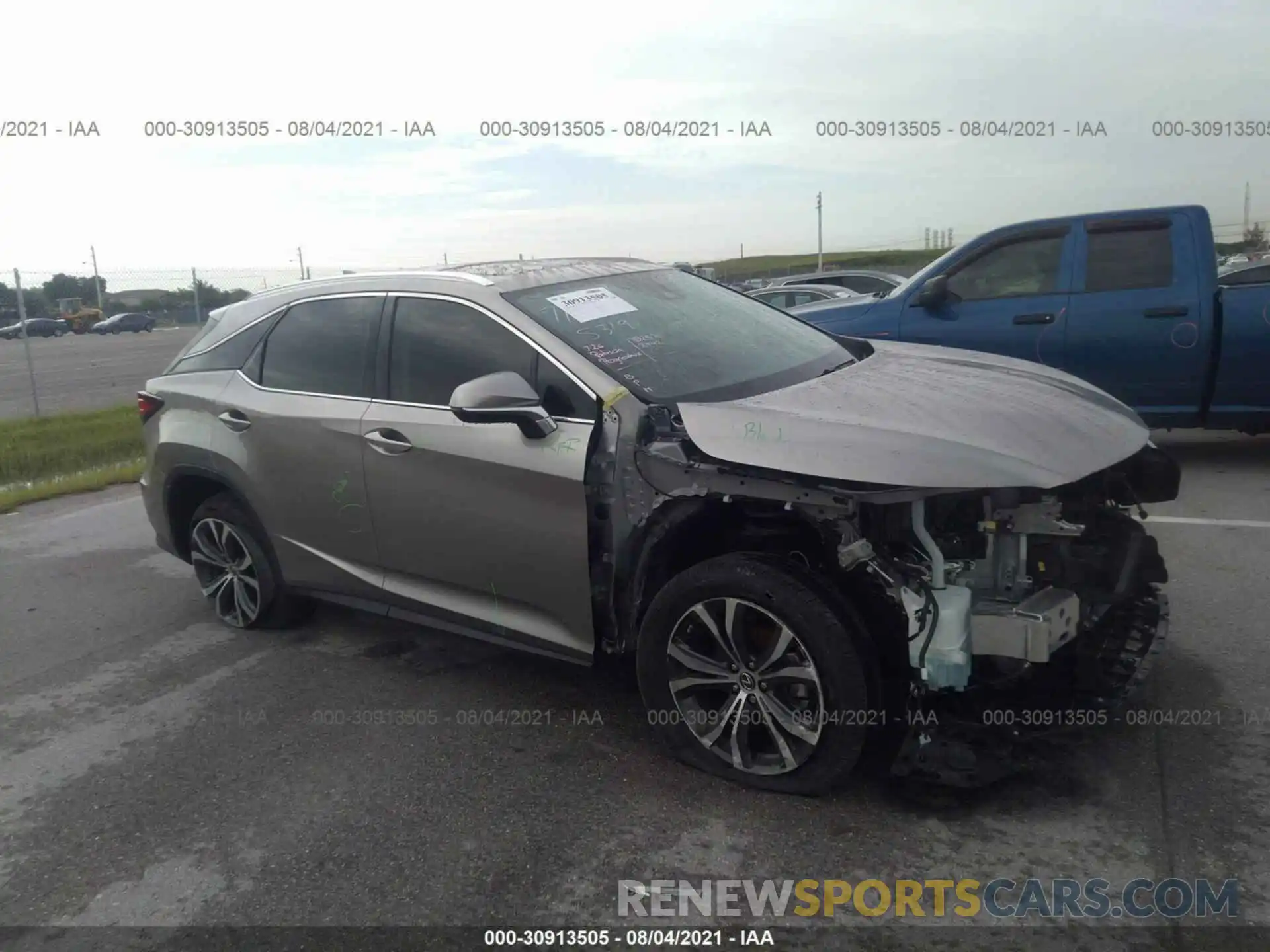 1 Photograph of a damaged car 2T2HZMAA6MC205319 LEXUS RX 2021