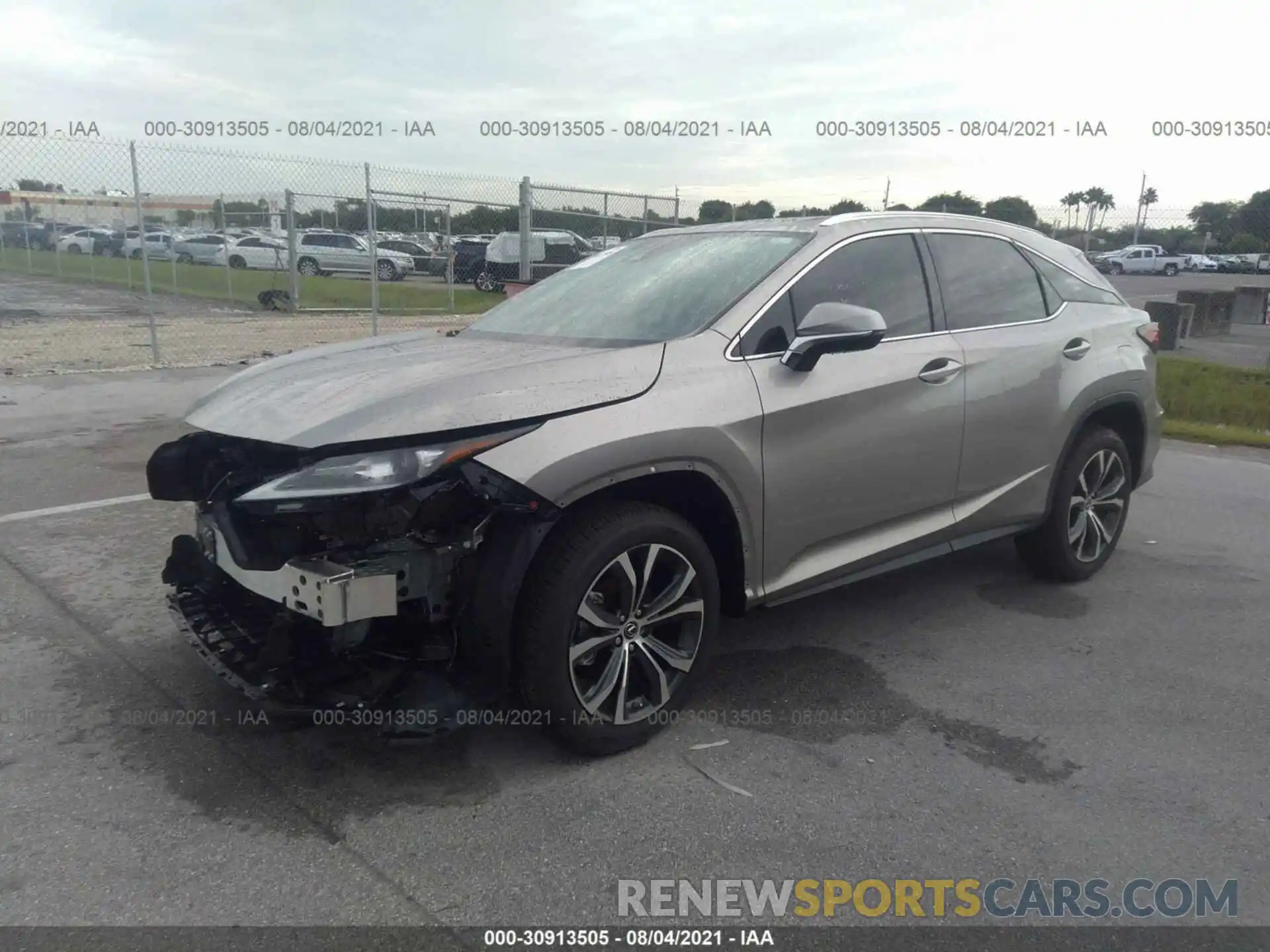 2 Photograph of a damaged car 2T2HZMAA6MC205319 LEXUS RX 2021