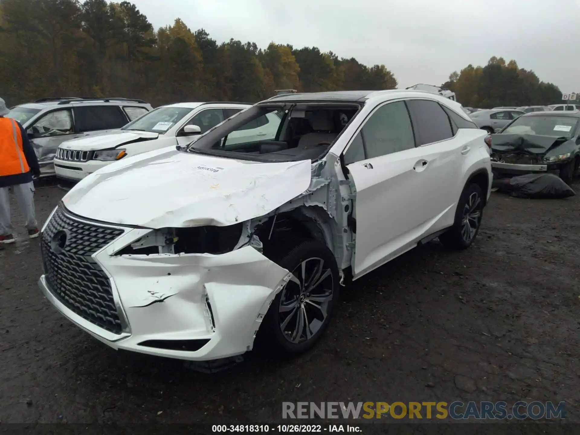 2 Photograph of a damaged car 2T2HZMAA8MC186241 LEXUS RX 2021