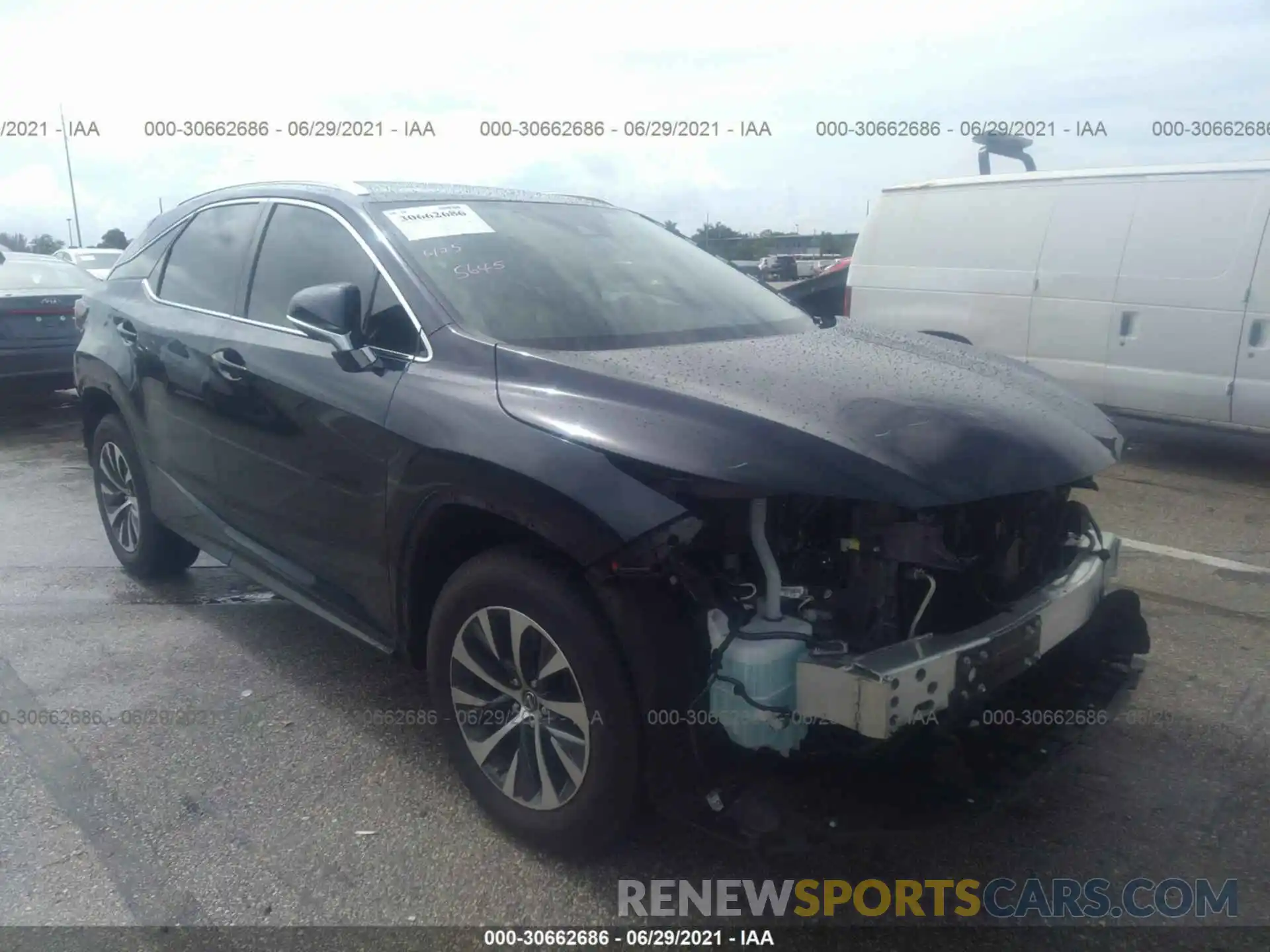 1 Photograph of a damaged car 2T2HZMAA9MC190962 LEXUS RX 2021