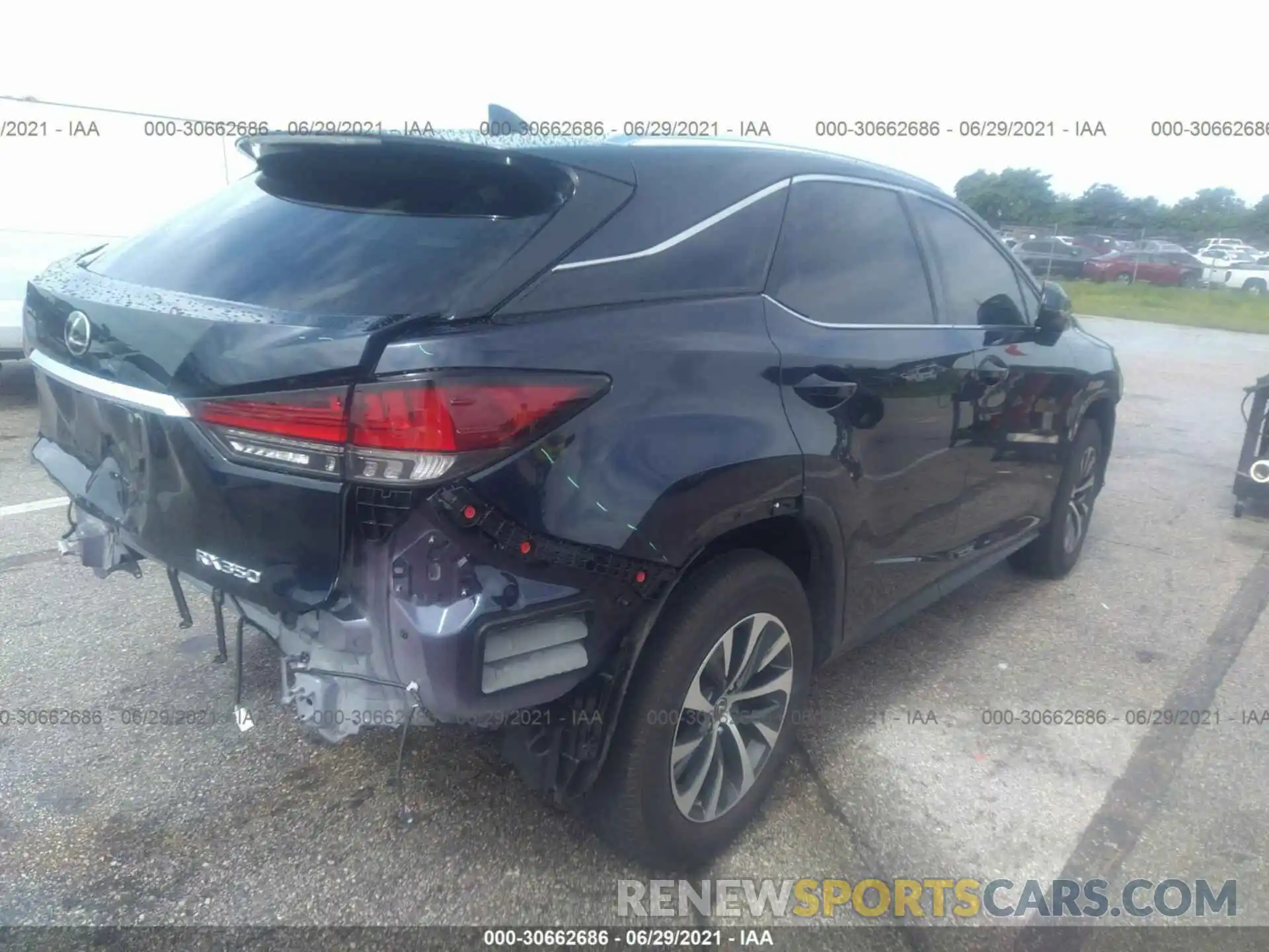 4 Photograph of a damaged car 2T2HZMAA9MC190962 LEXUS RX 2021