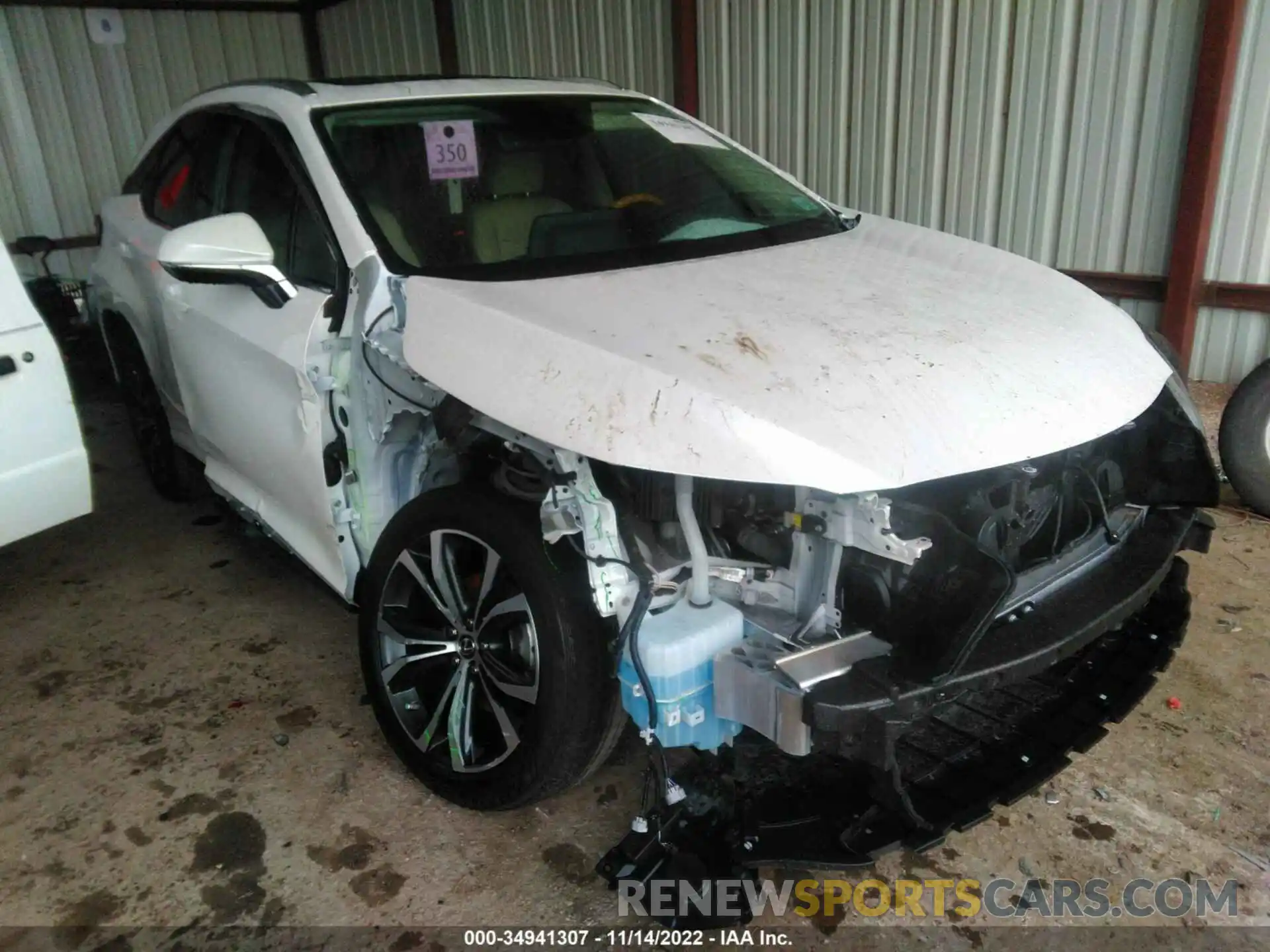 1 Photograph of a damaged car 2T2HZMAA9MC199323 LEXUS RX 2021