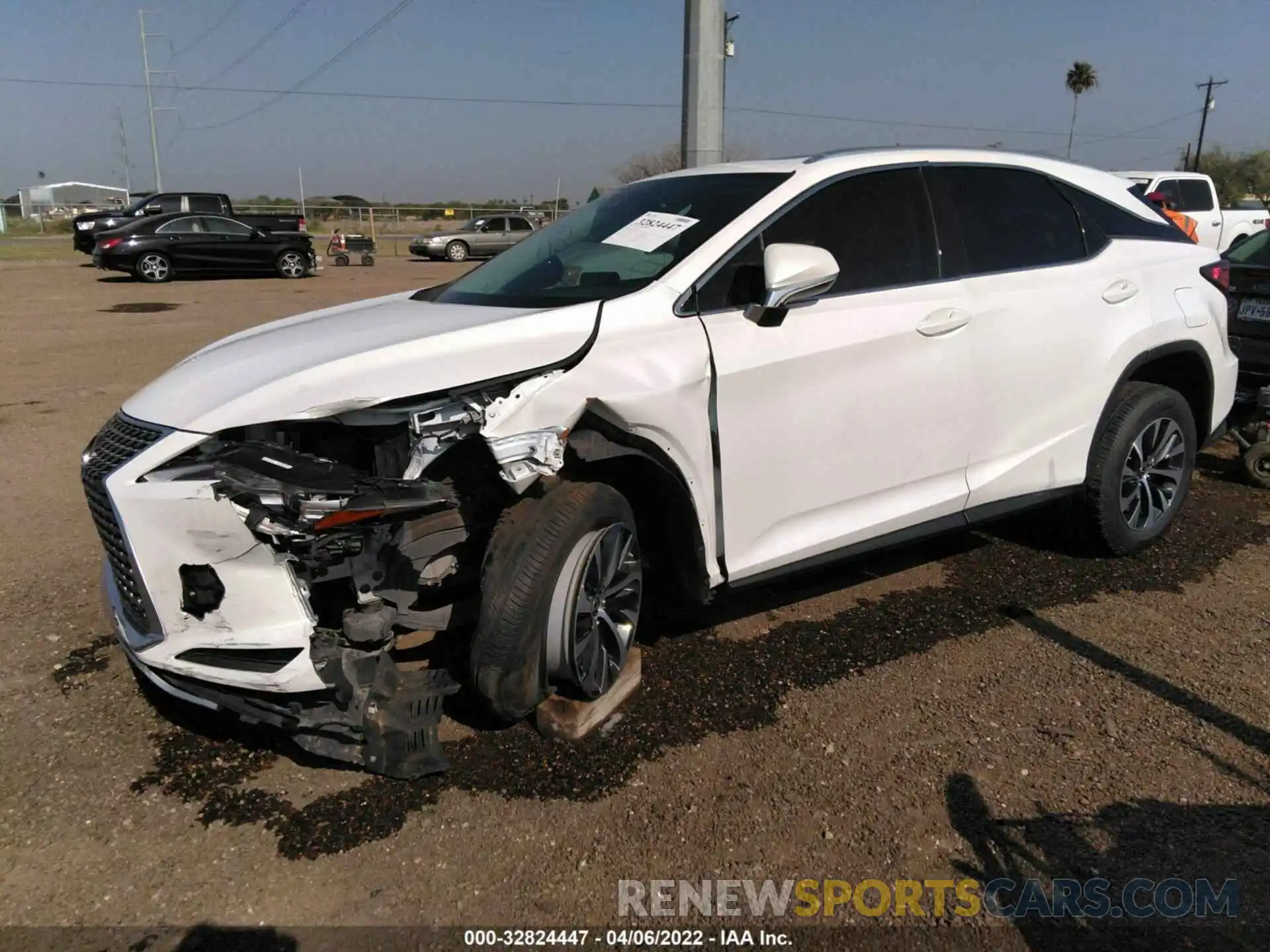 2 Photograph of a damaged car 2T2HZMAAXMC191750 LEXUS RX 2021