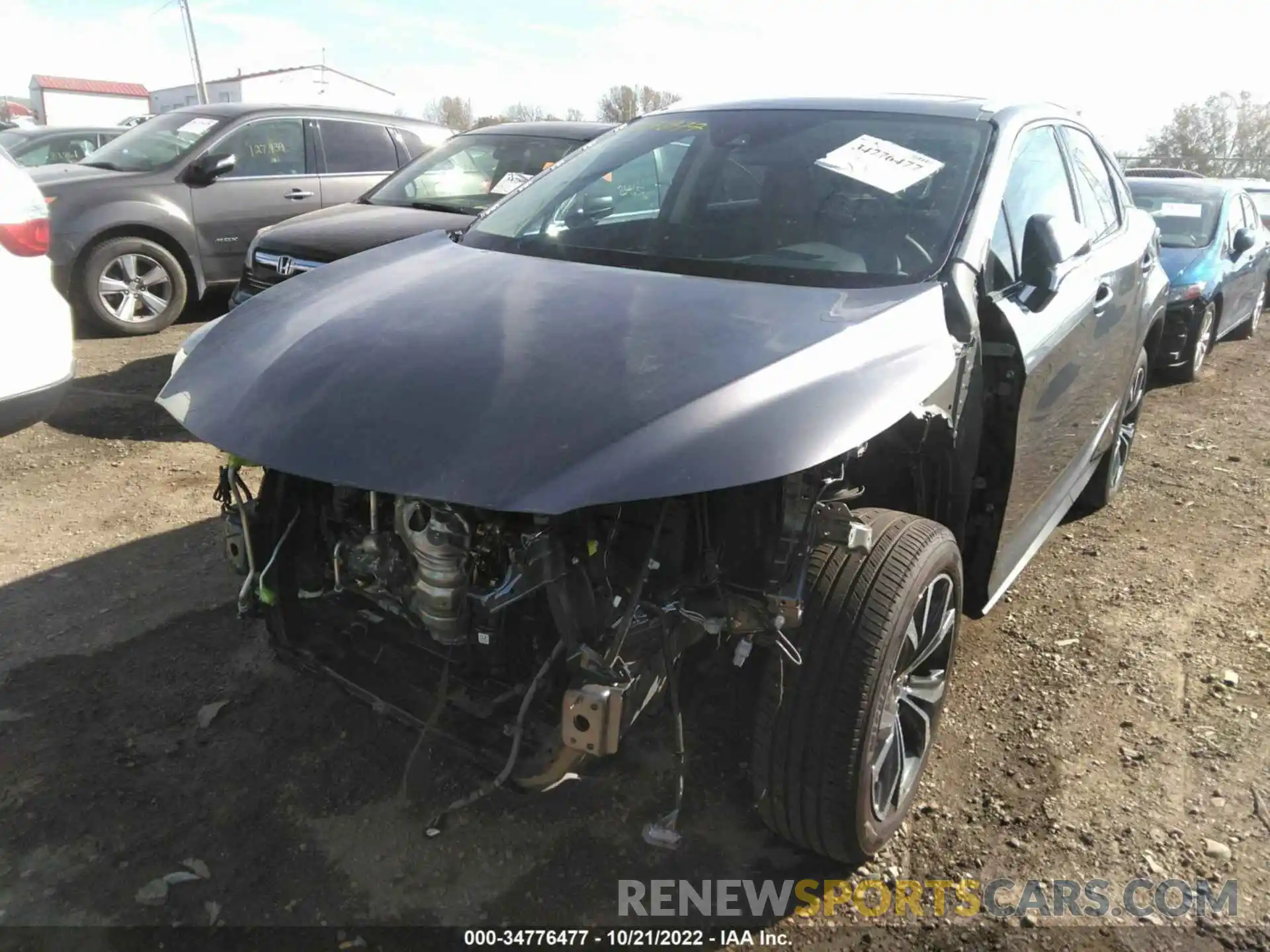 2 Photograph of a damaged car 2T2HZMDA1MC297595 LEXUS RX 2021