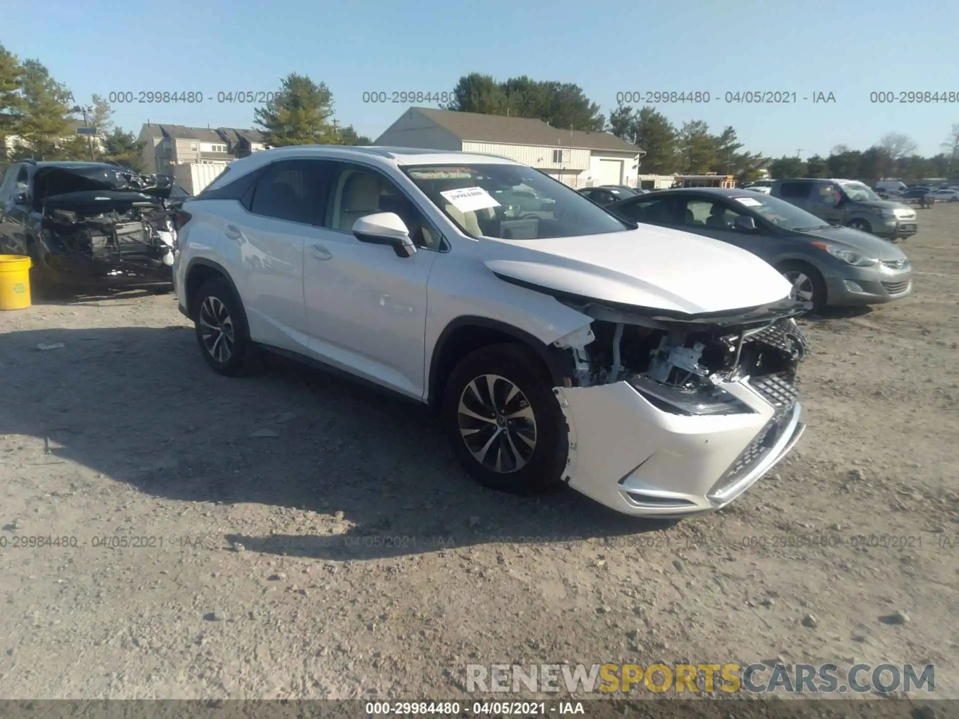 1 Photograph of a damaged car 2T2HZMDA4MC258452 LEXUS RX 2021