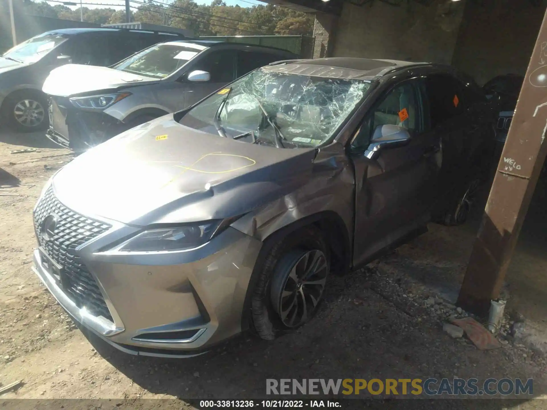 2 Photograph of a damaged car 2T2HZMDA8MC275173 LEXUS RX 2021