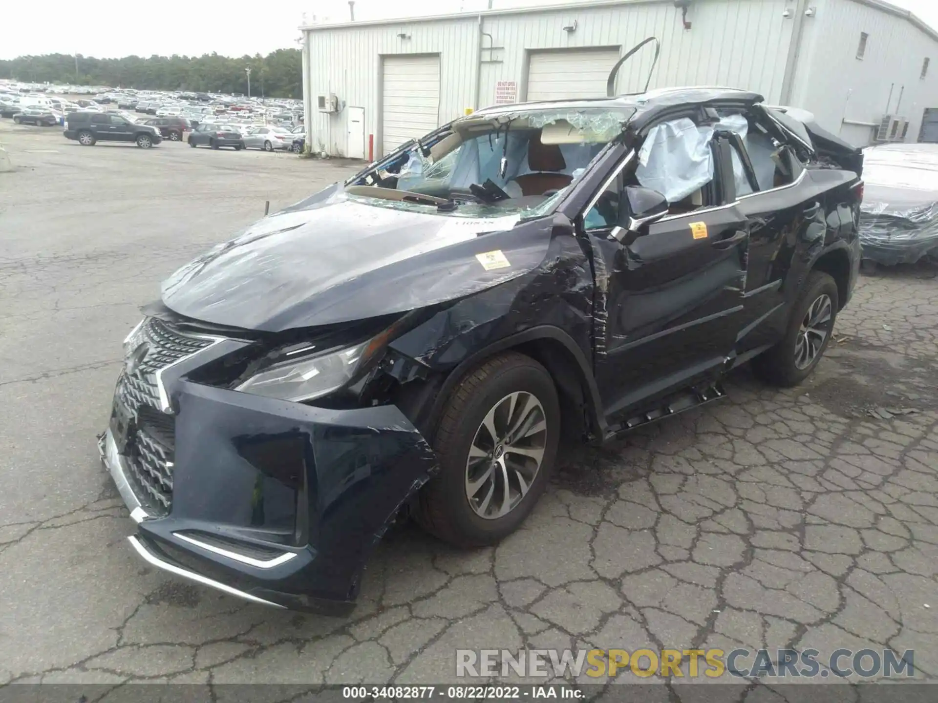 2 Photograph of a damaged car 2T2HZMDA8MC303182 LEXUS RX 2021