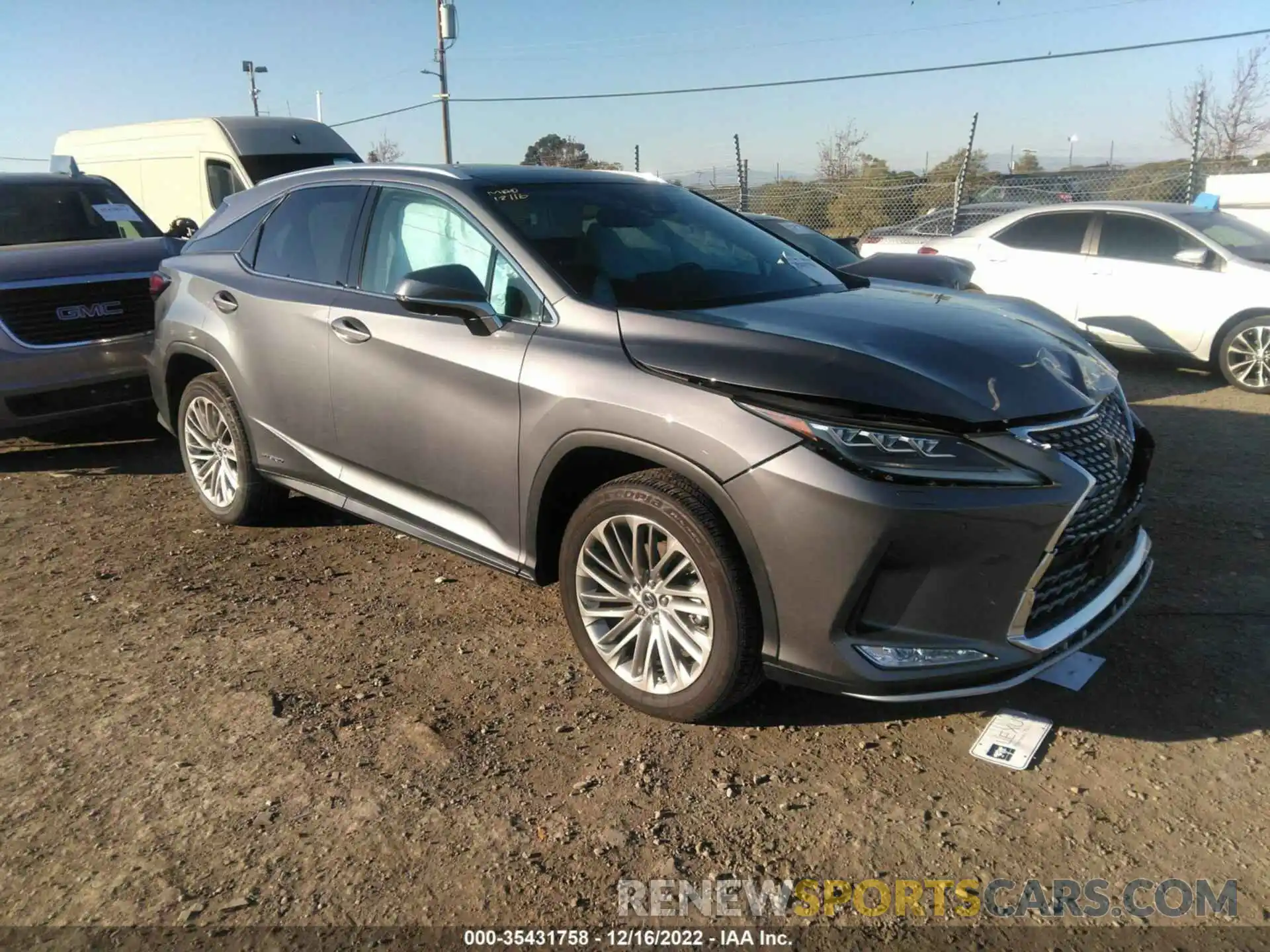 1 Photograph of a damaged car 2T2JGMDA4MC071462 LEXUS RX 2021