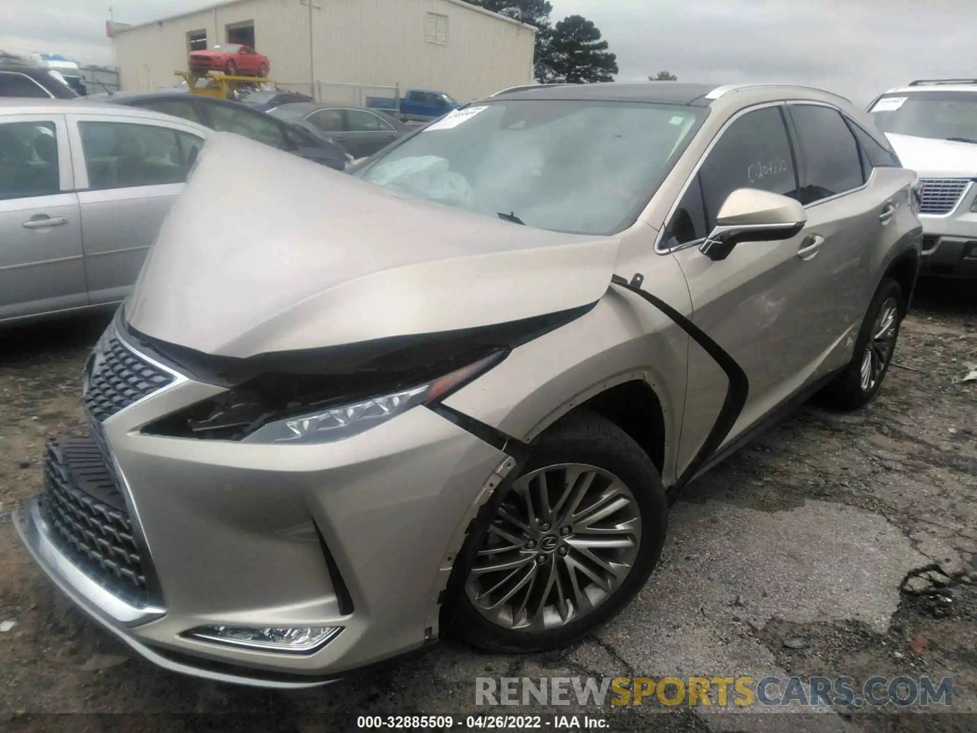 2 Photograph of a damaged car 2T2JZMAA0MC185232 LEXUS RX 2021