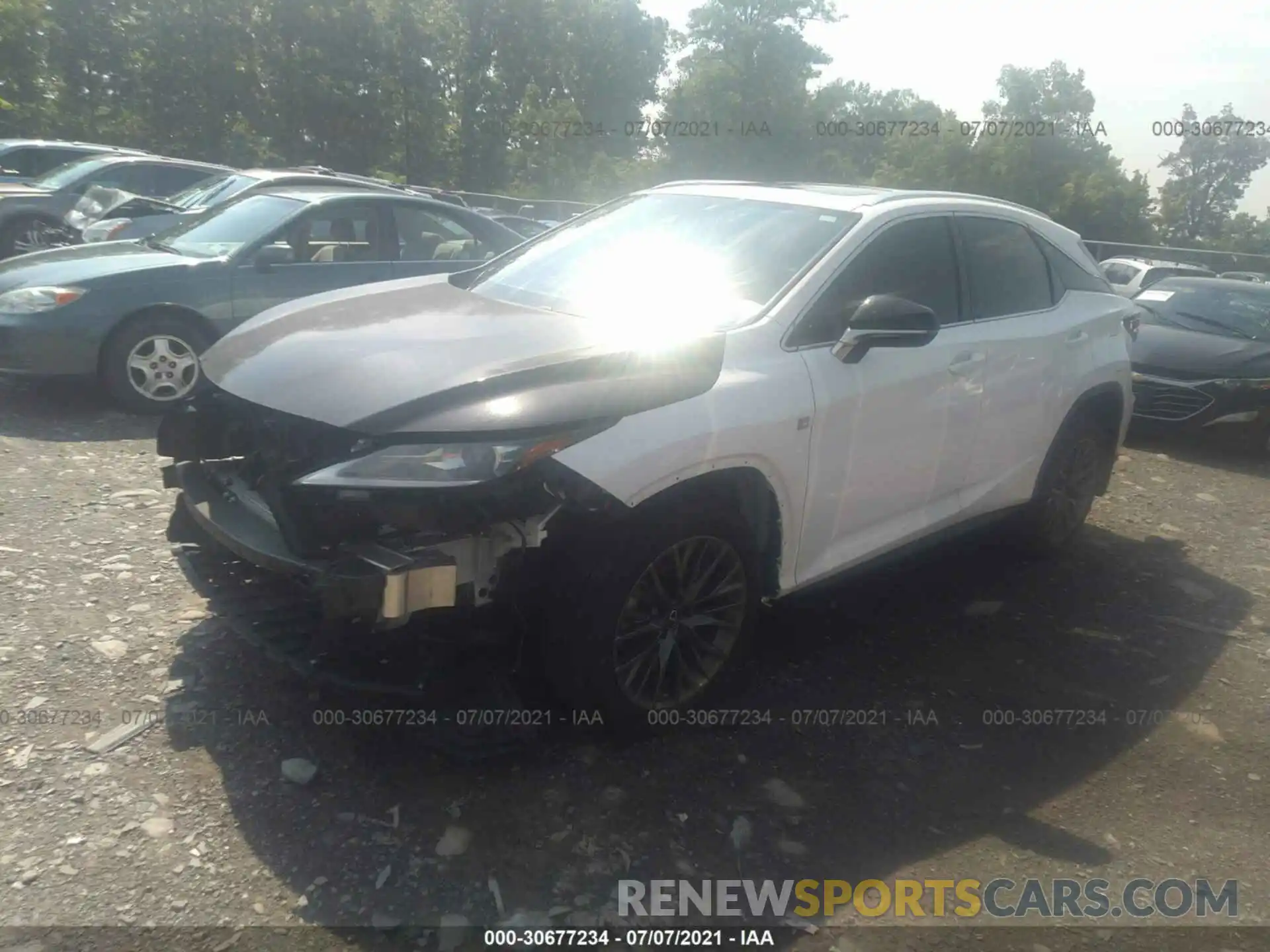 2 Photograph of a damaged car 2T2SZMDA1MC264876 LEXUS RX 2021