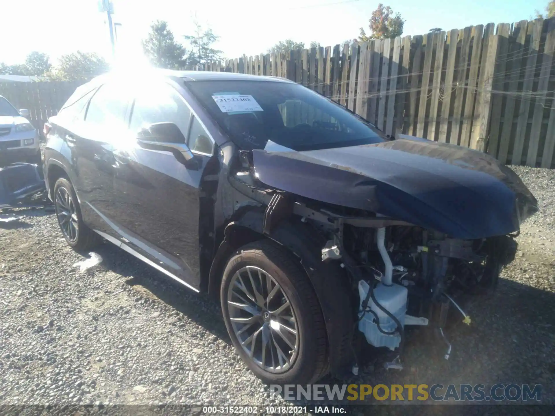 1 Photograph of a damaged car 2T2YZMDA5MC264292 LEXUS RX 2021