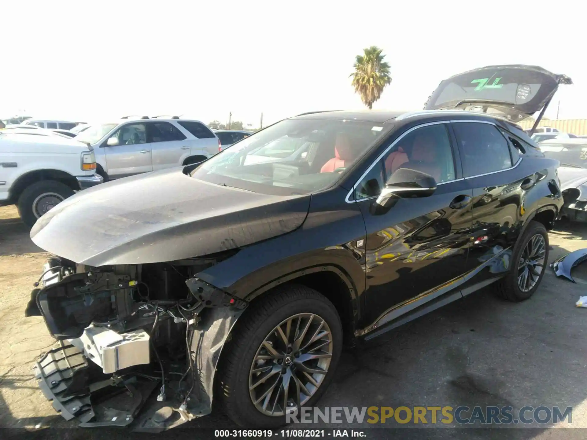 2 Photograph of a damaged car 2T2YZMDA5MC304404 LEXUS RX 2021