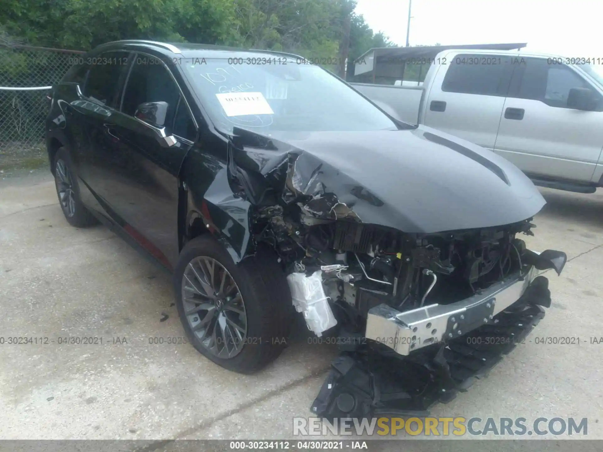 1 Photograph of a damaged car 2T2YZMDA9MC273383 LEXUS RX 2021