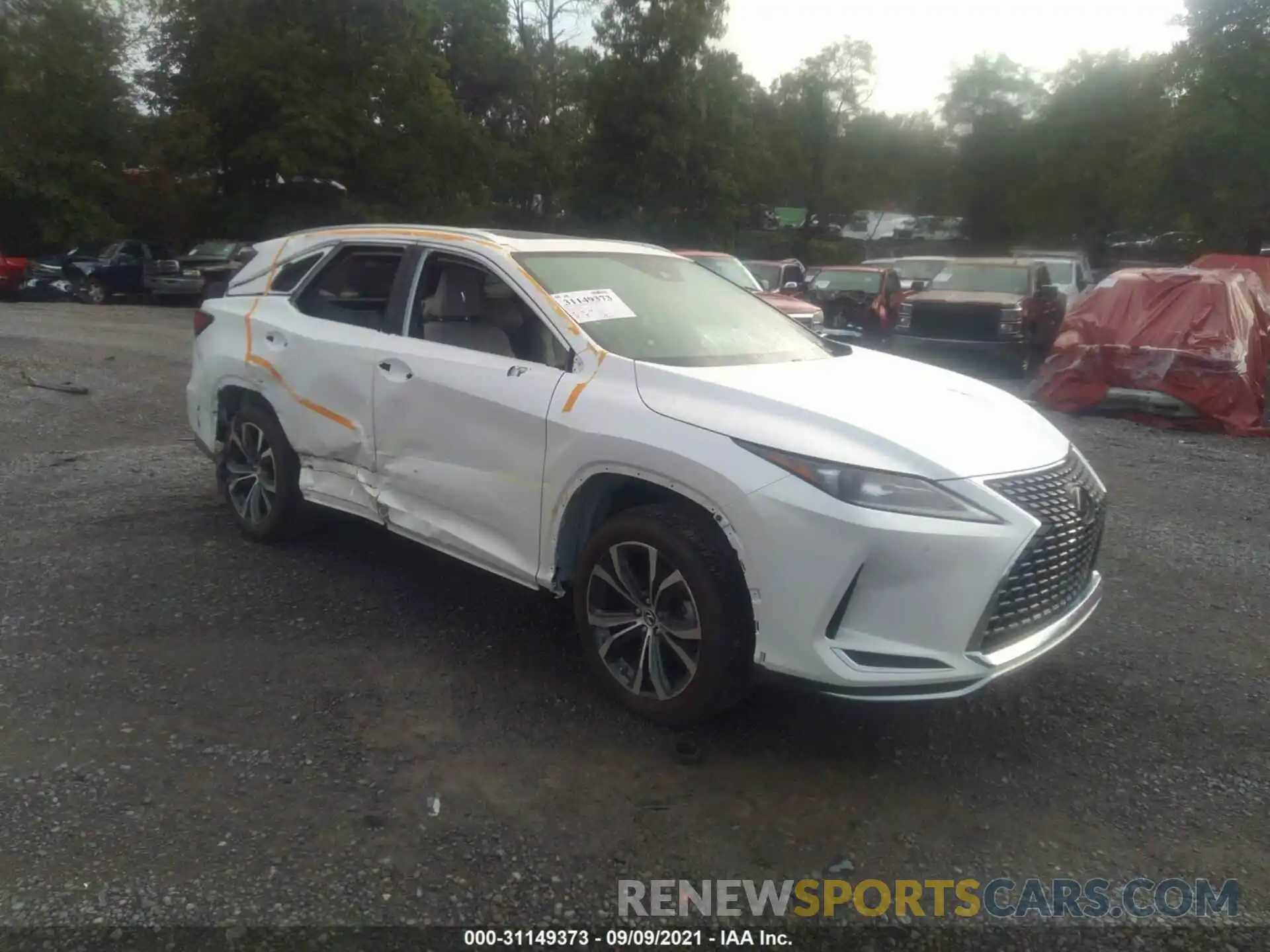 1 Photograph of a damaged car JTJHZKFA2M2033416 LEXUS RX 2021