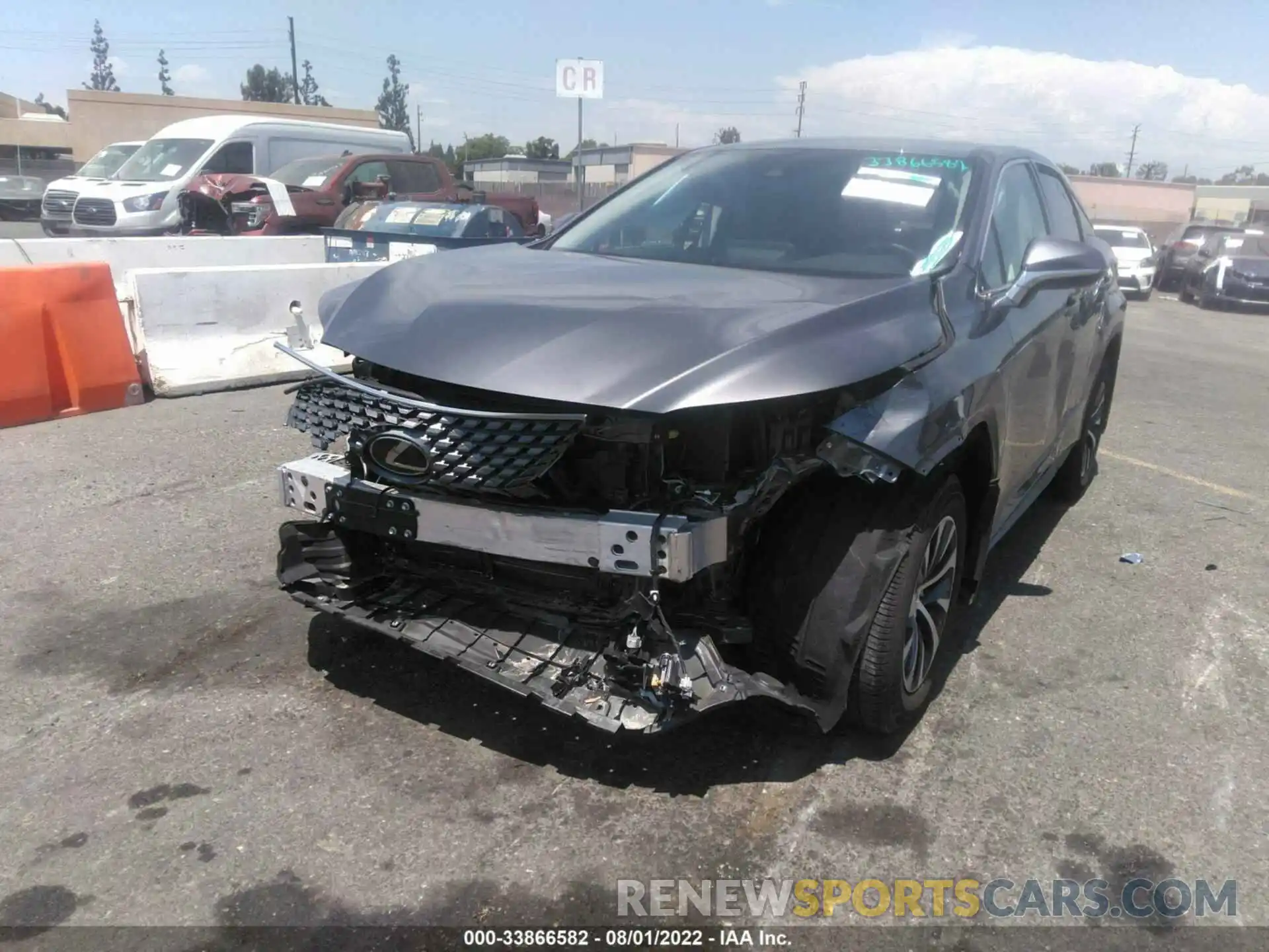 2 Photograph of a damaged car 2T2AZMAA4NC234434 LEXUS RX 2022