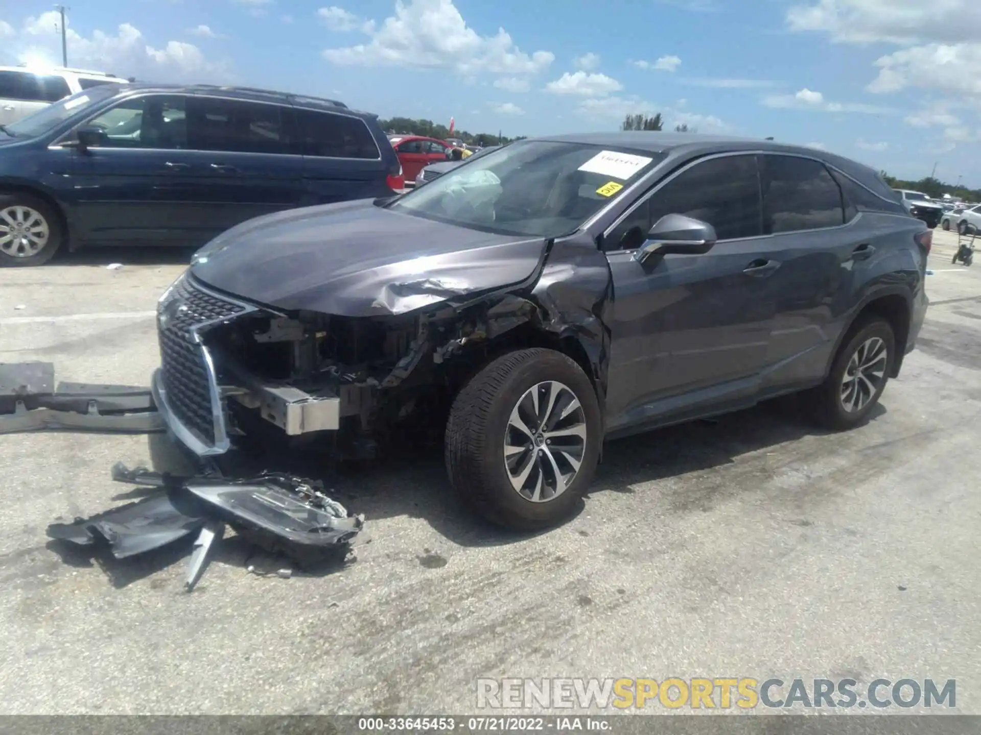 2 Photograph of a damaged car 2T2AZMAAXNC232378 LEXUS RX 2022