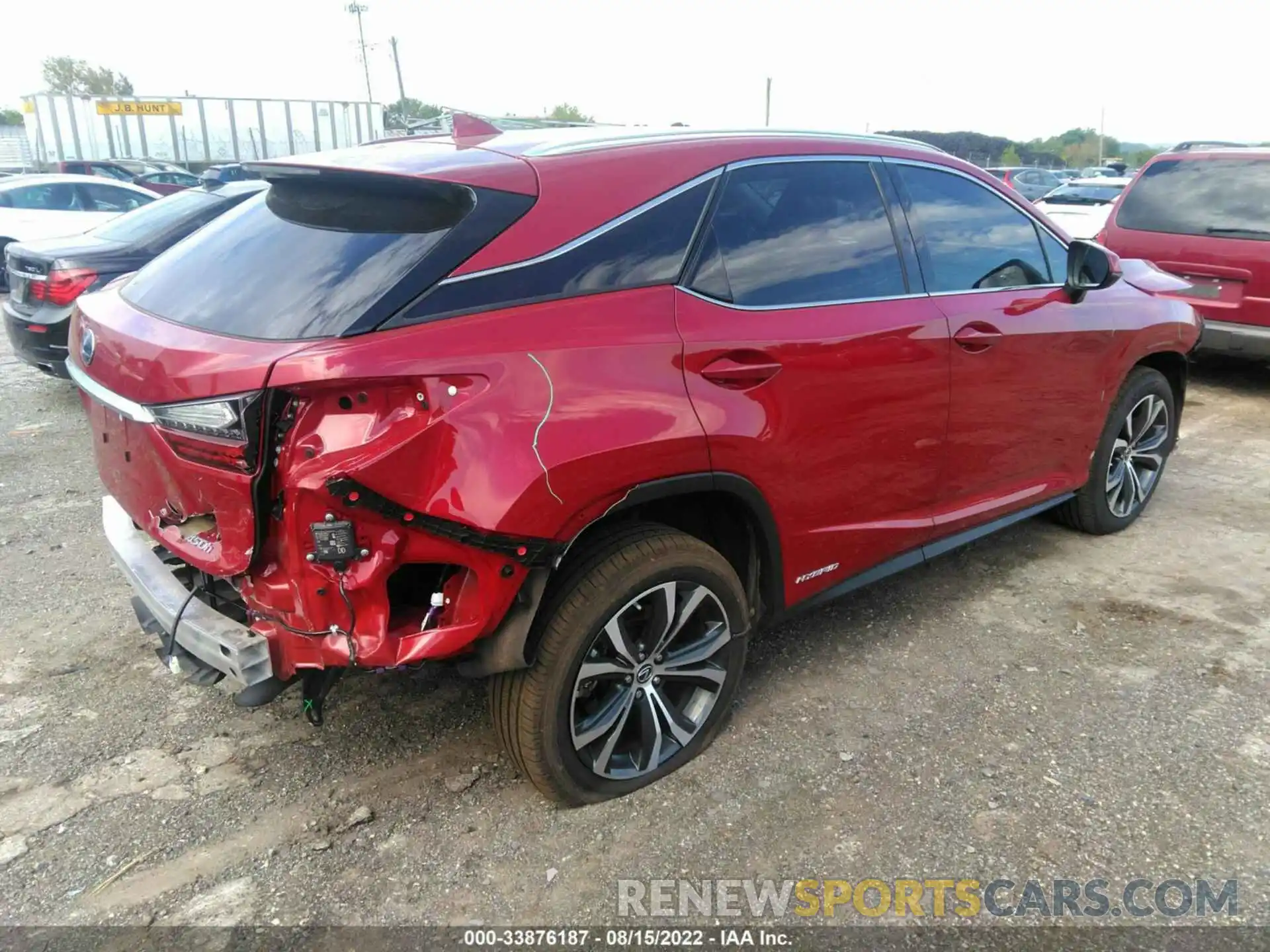 4 Photograph of a damaged car 2T2HGMDA6NC073553 LEXUS RX 2022