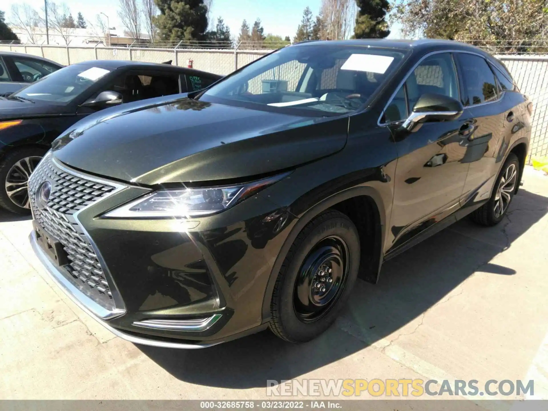 2 Photograph of a damaged car 2T2HGMDA7NC077112 LEXUS RX 2022