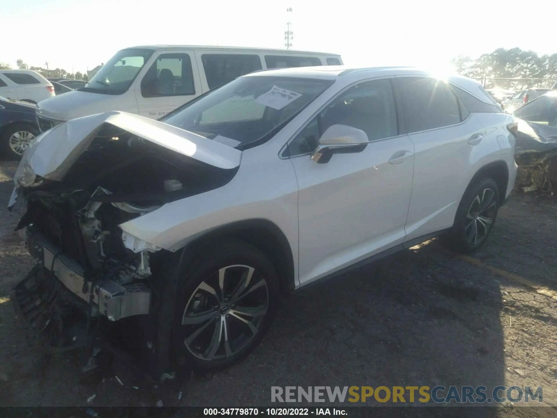 2 Photograph of a damaged car 2T2HZMAA0NC231237 LEXUS RX 2022