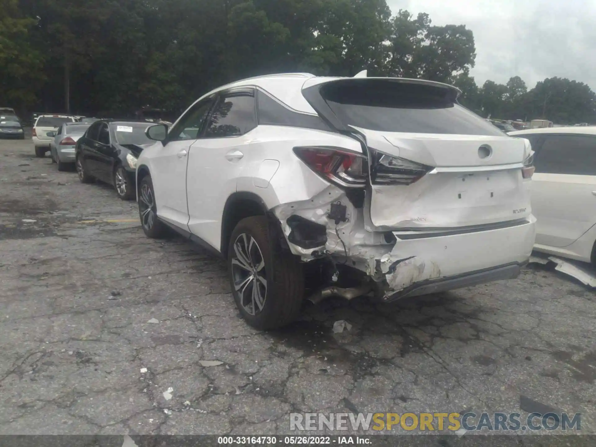 3 Photograph of a damaged car 2T2HZMAA2NC236763 LEXUS RX 2022