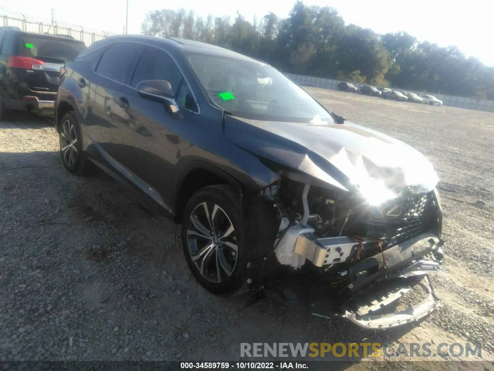 1 Photograph of a damaged car 2T2HZMAA6NC240301 LEXUS RX 2022