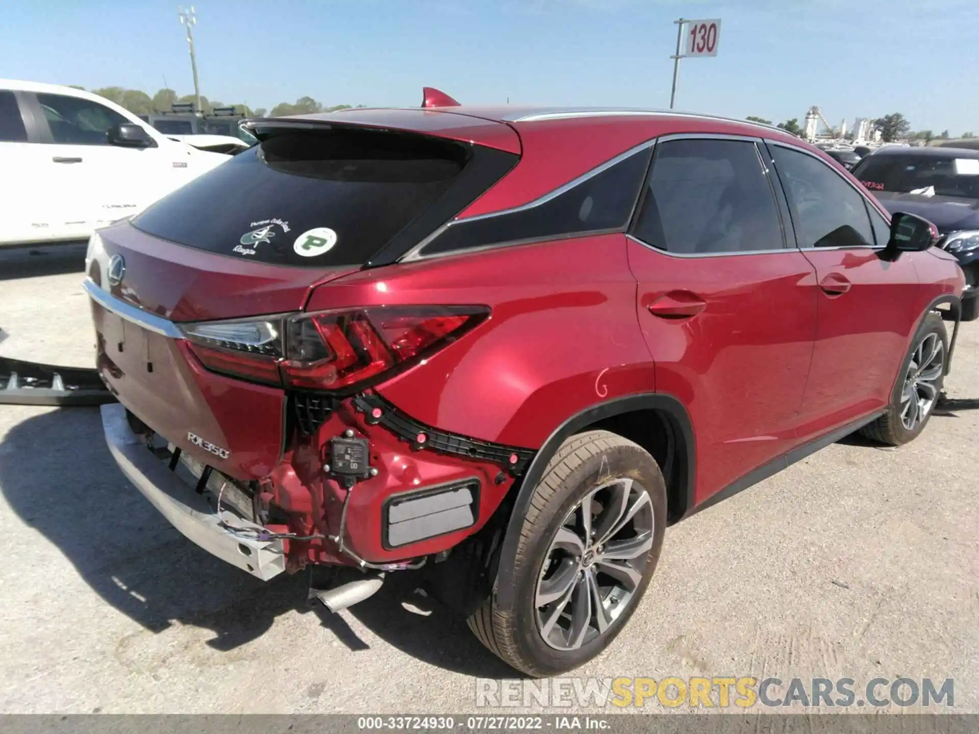 4 Photograph of a damaged car 2T2HZMAA7NC225824 LEXUS RX 2022