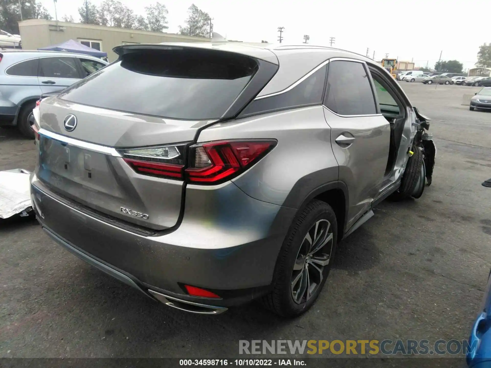 4 Photograph of a damaged car 2T2HZMAA7NC228335 LEXUS RX 2022