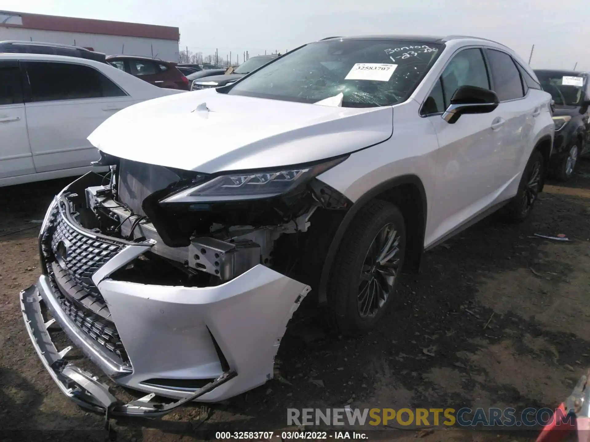 2 Photograph of a damaged car 2T2HZMDA1NC324926 LEXUS RX 2022