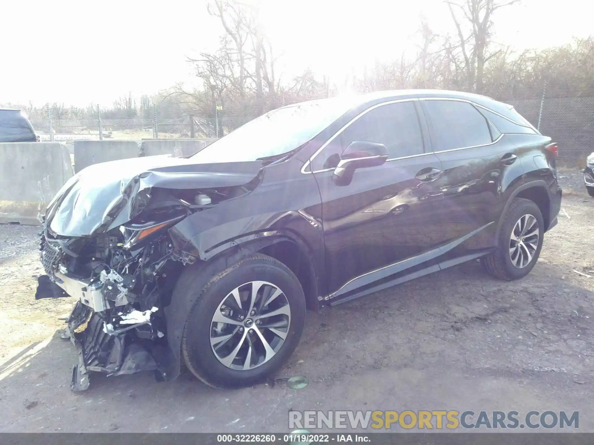 2 Photograph of a damaged car 2T2HZMDA3NC313765 LEXUS RX 2022