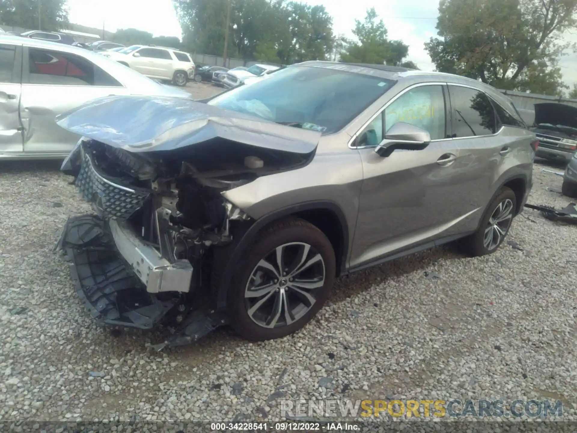 2 Photograph of a damaged car 2T2HZMDA3NC328749 LEXUS RX 2022