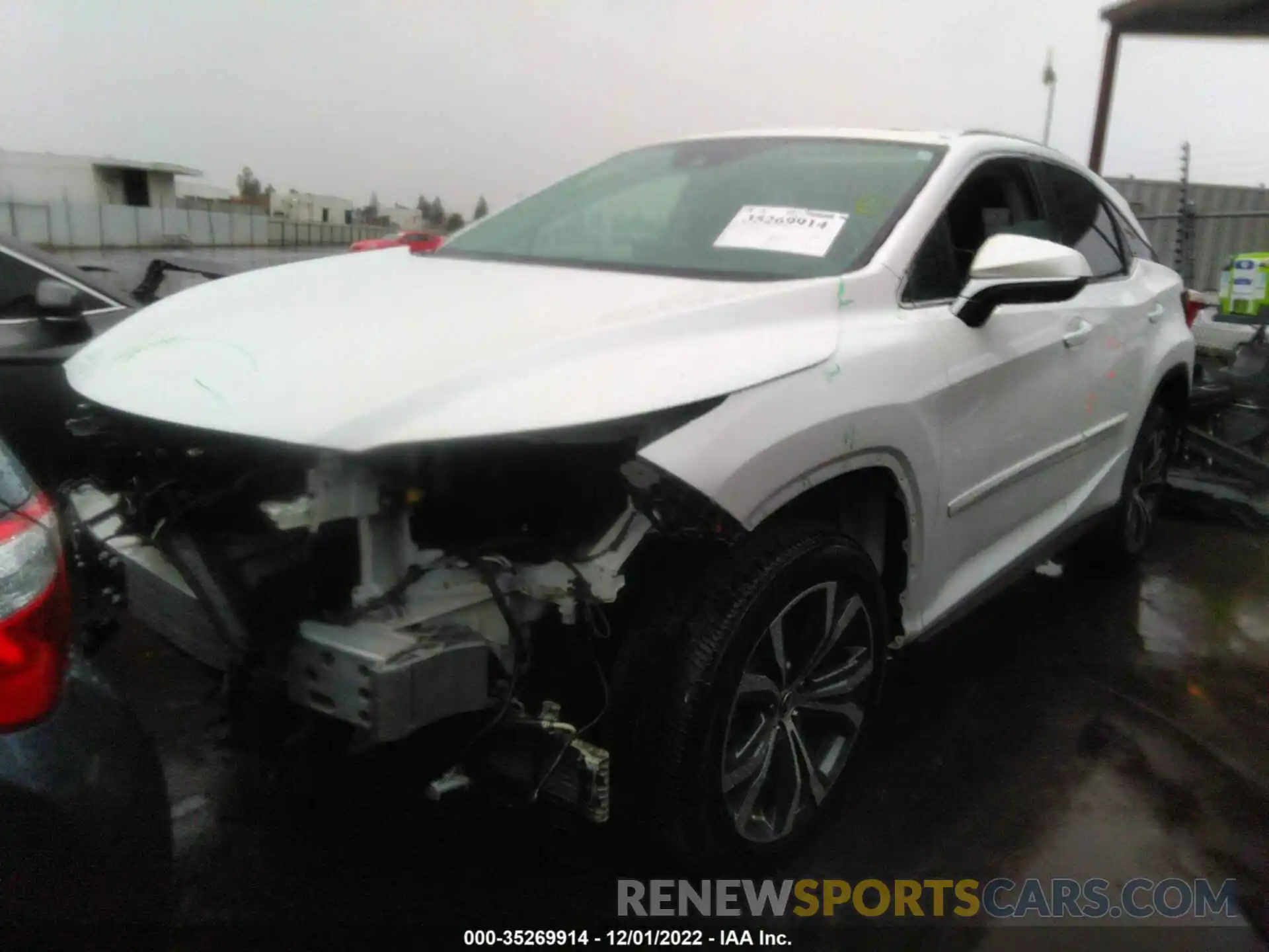 2 Photograph of a damaged car 2T2HZMDA3NC334602 LEXUS RX 2022