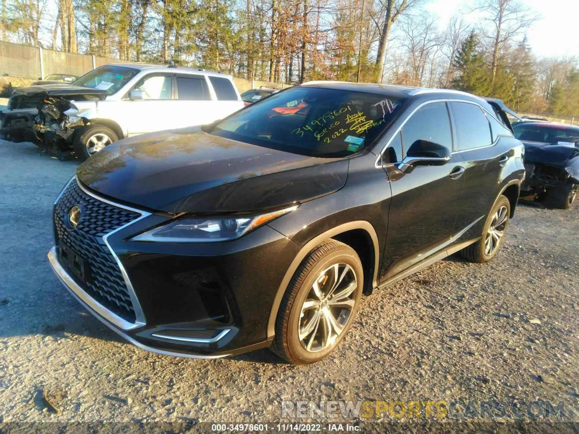 2 Photograph of a damaged car 2T2HZMDA3NC362805 LEXUS RX 2022