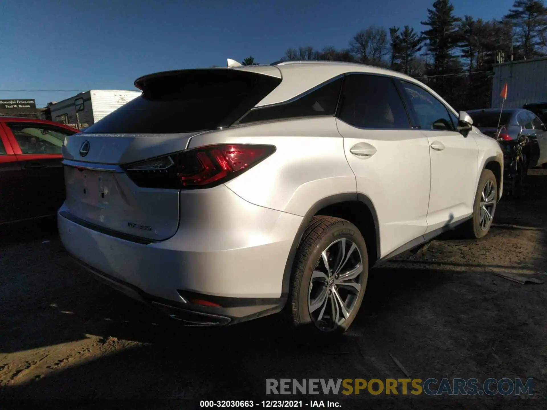 4 Photograph of a damaged car 2T2HZMDA7NC308844 LEXUS RX 2022